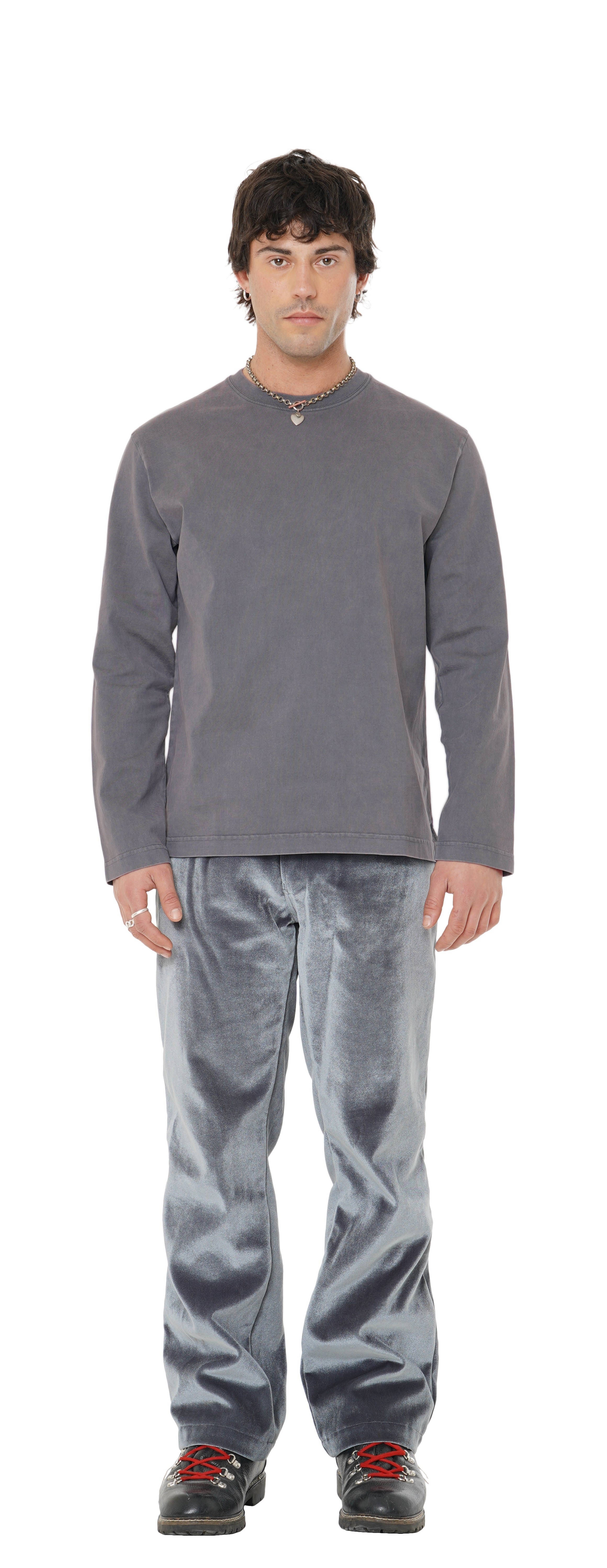 Boxy Longsleeve, Rock Dove