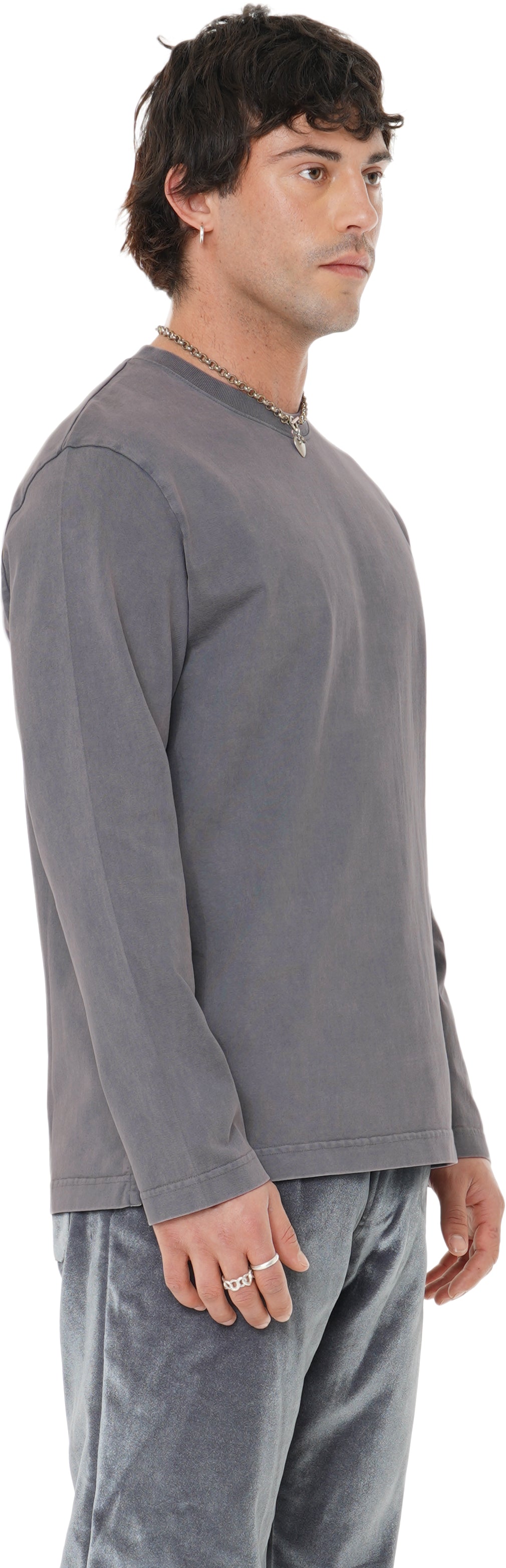 Boxy Longsleeve, Rock Dove