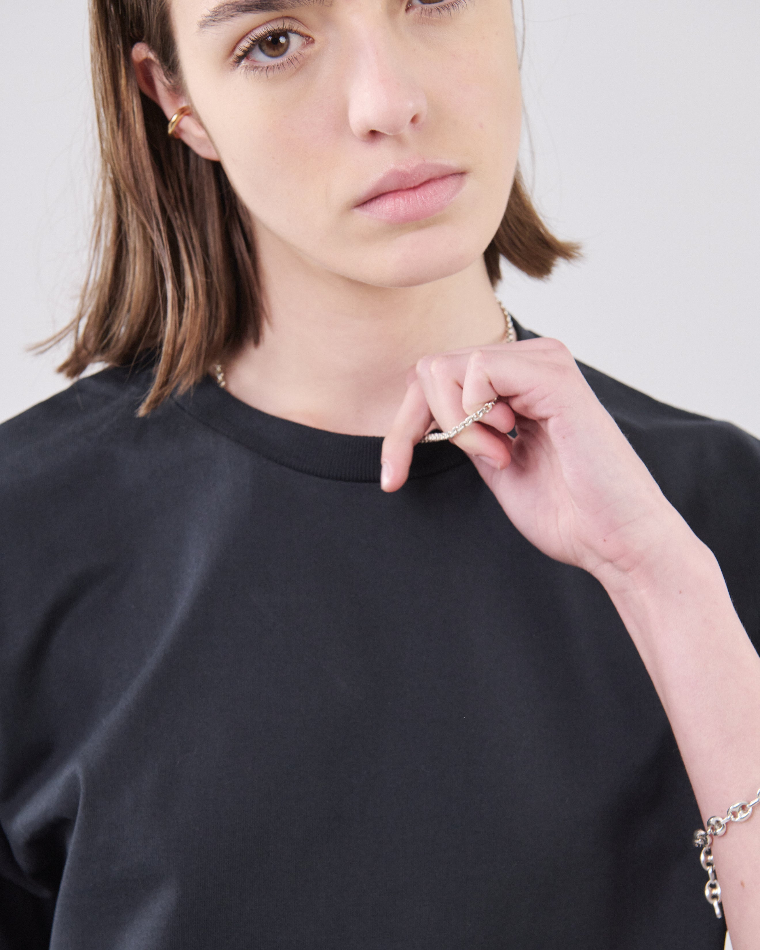 Boxy T-Shirt, True Black