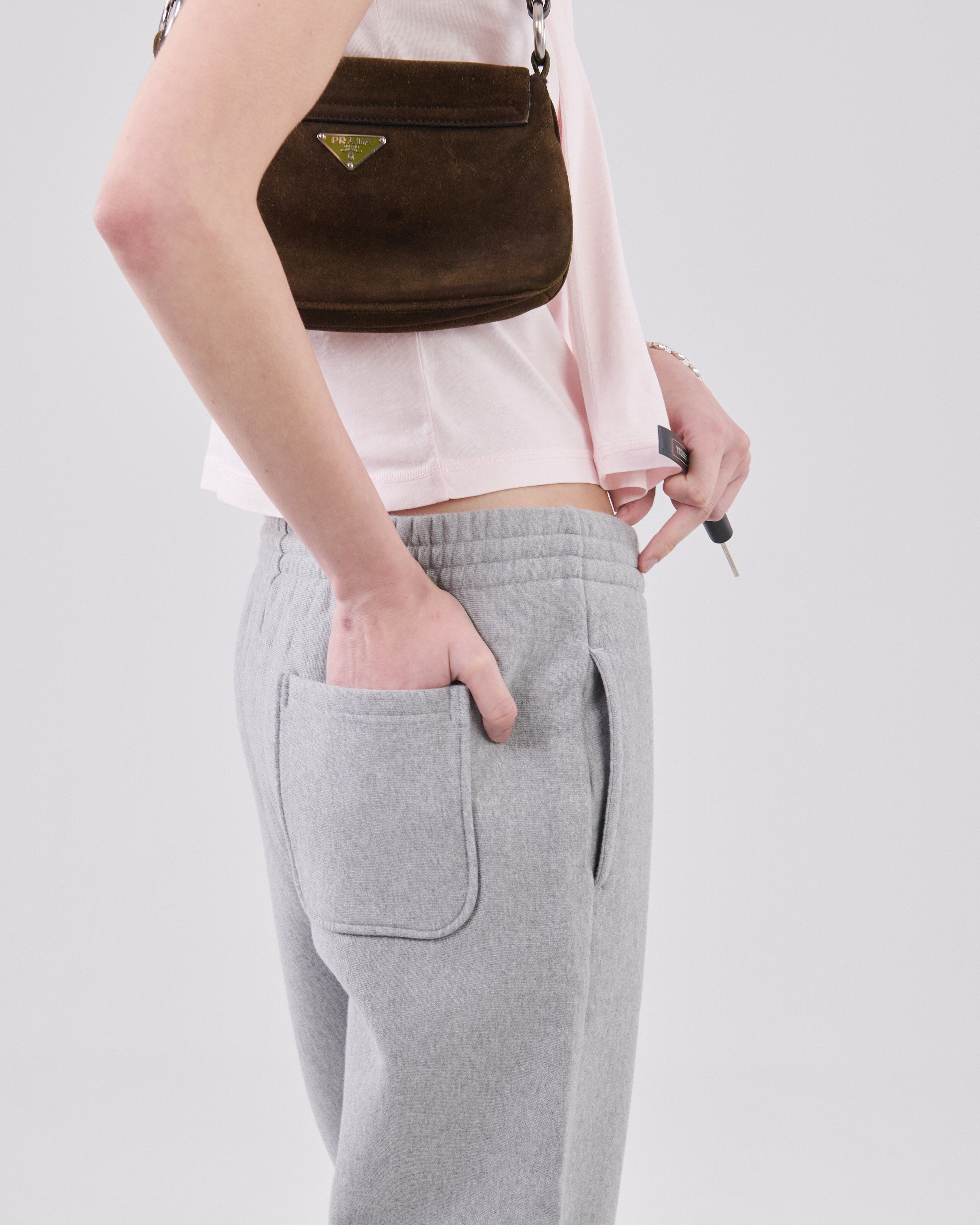 Classic Sweatpants Crossgrain, Grey Mescla