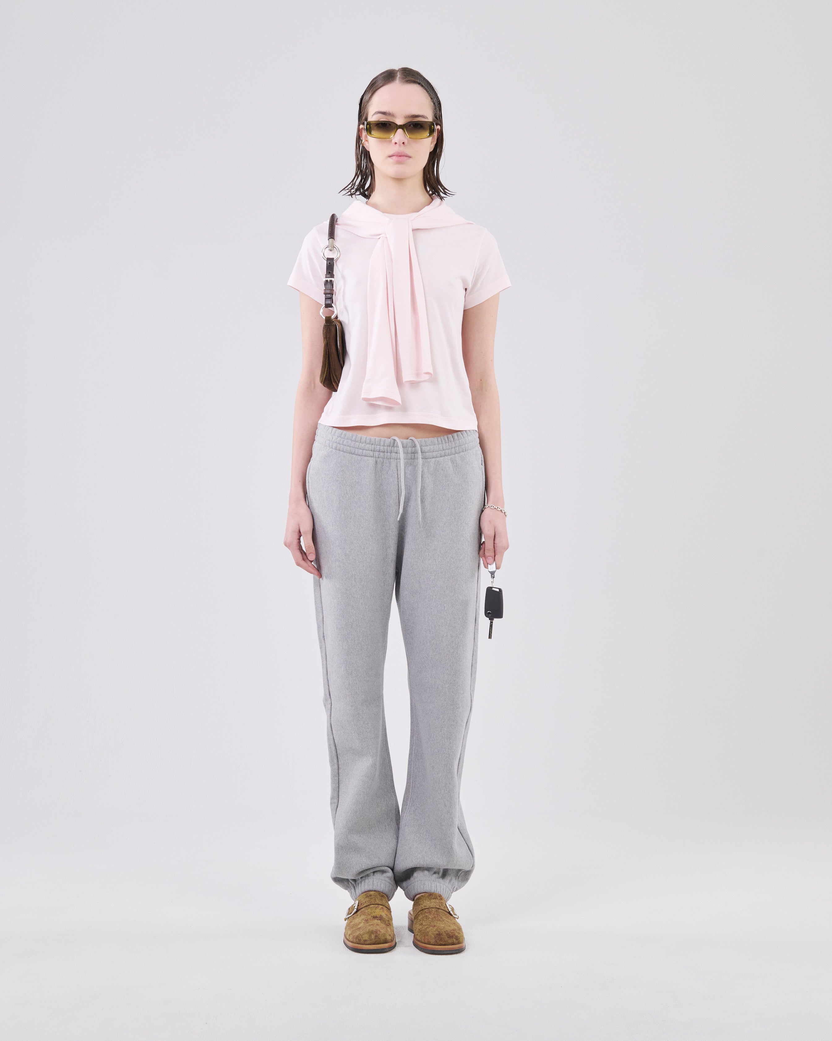 Classic Sweatpants Crossgrain, Grey Mescla