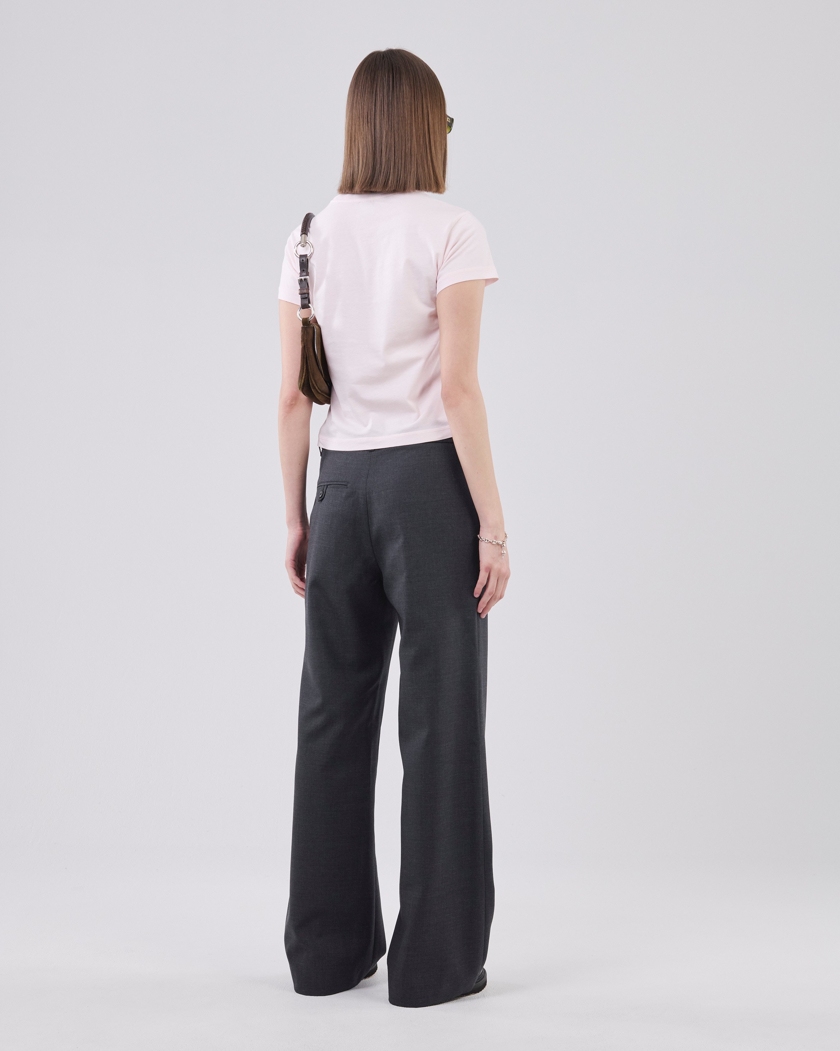 Cropped T-Shirt, Pink Veil
