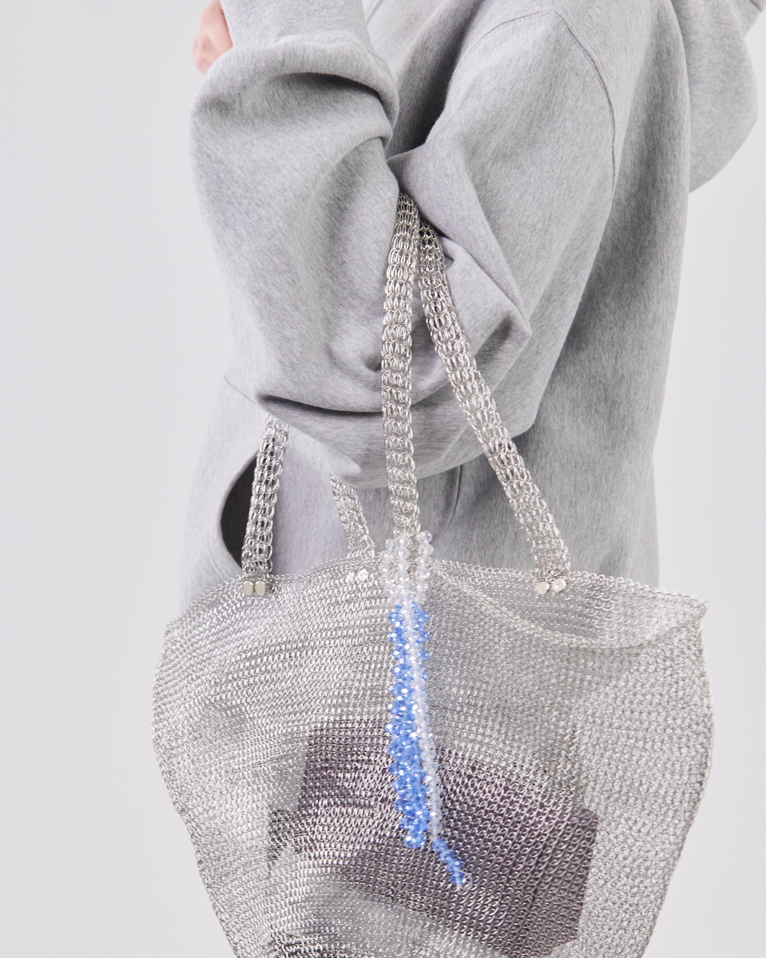 Zip Hoodie Crossgrain 310, Grey Mescla