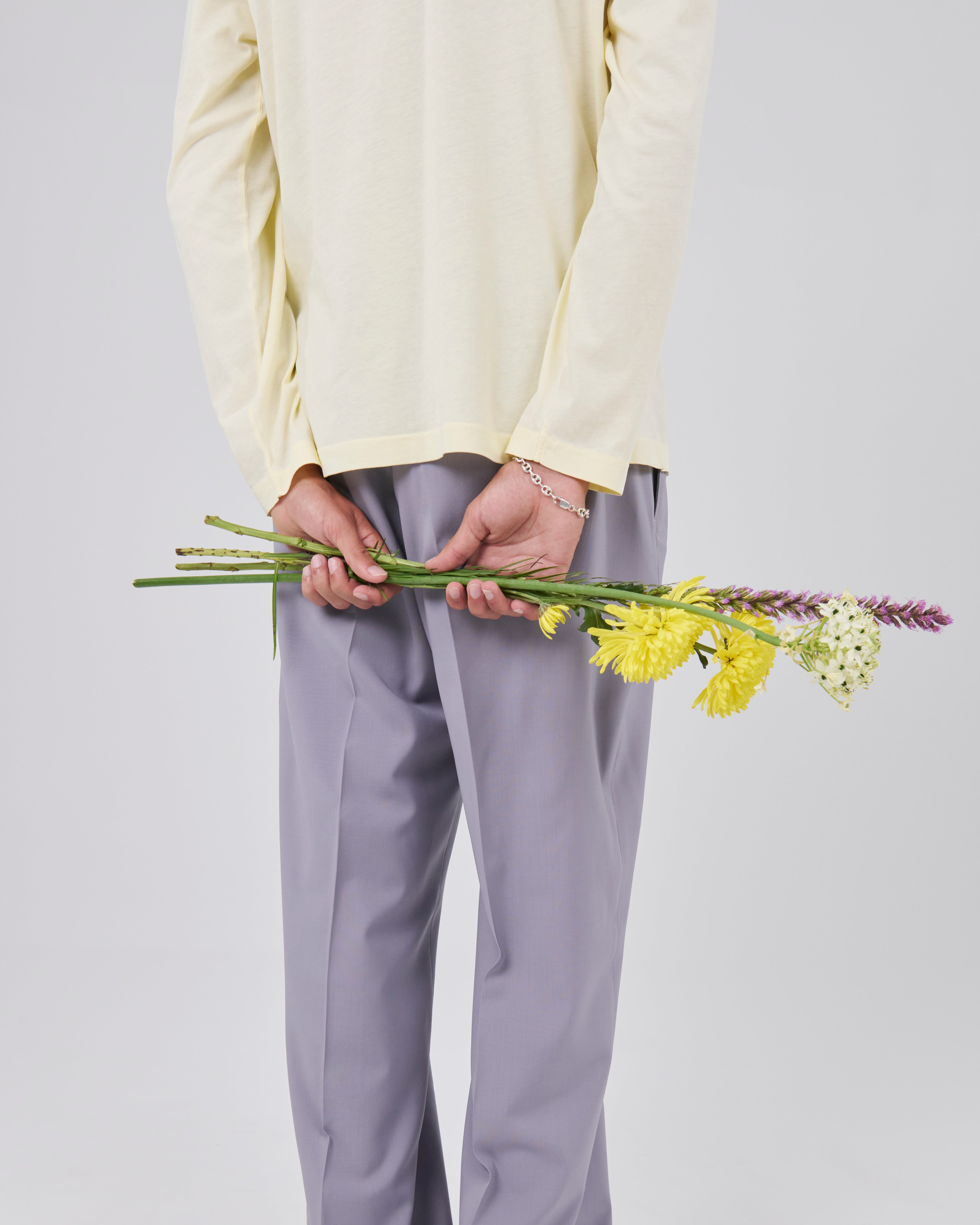 Boxy Longsleeve 135, Lemon Peel