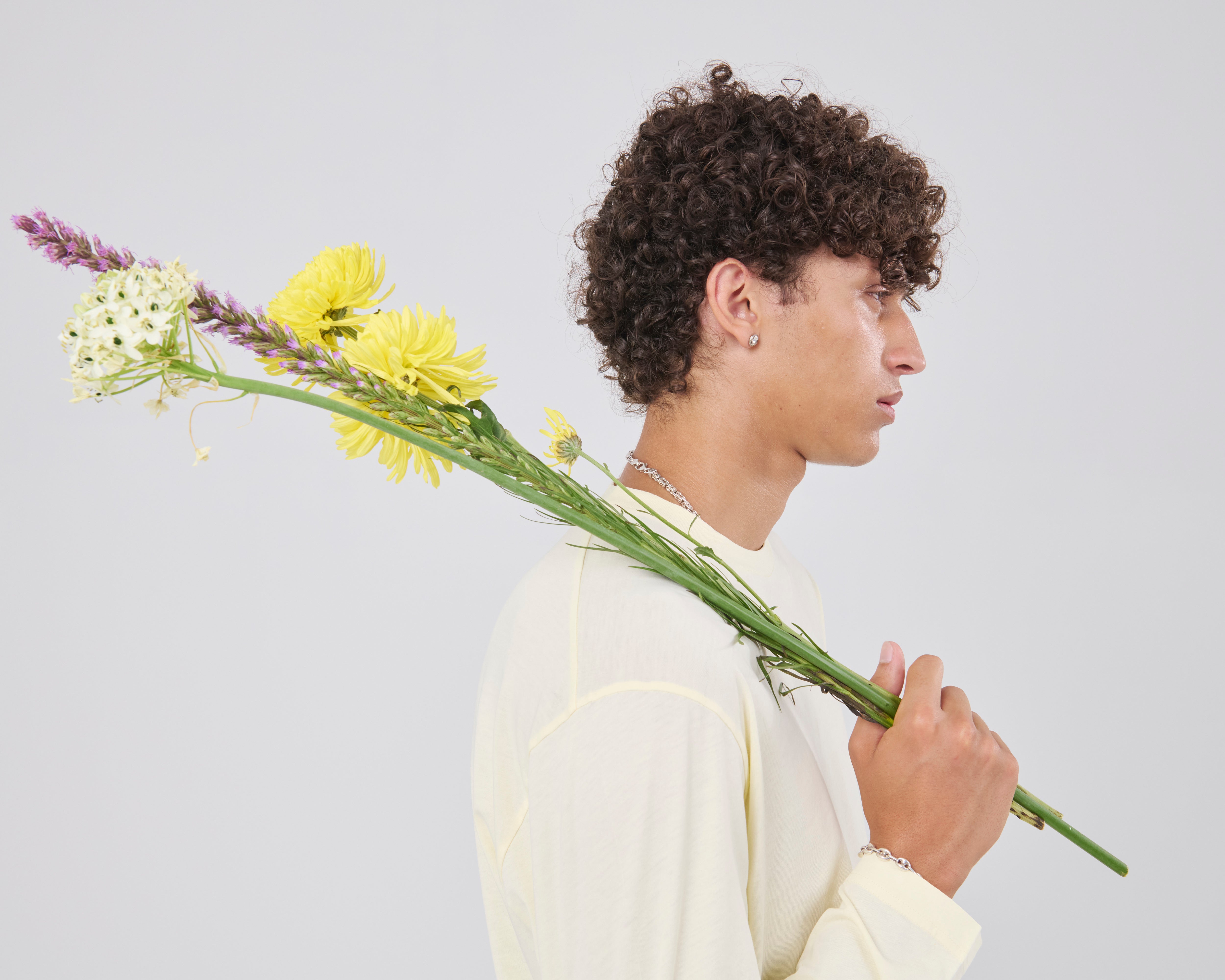 Boxy Longsleeve 135, Lemon Peel