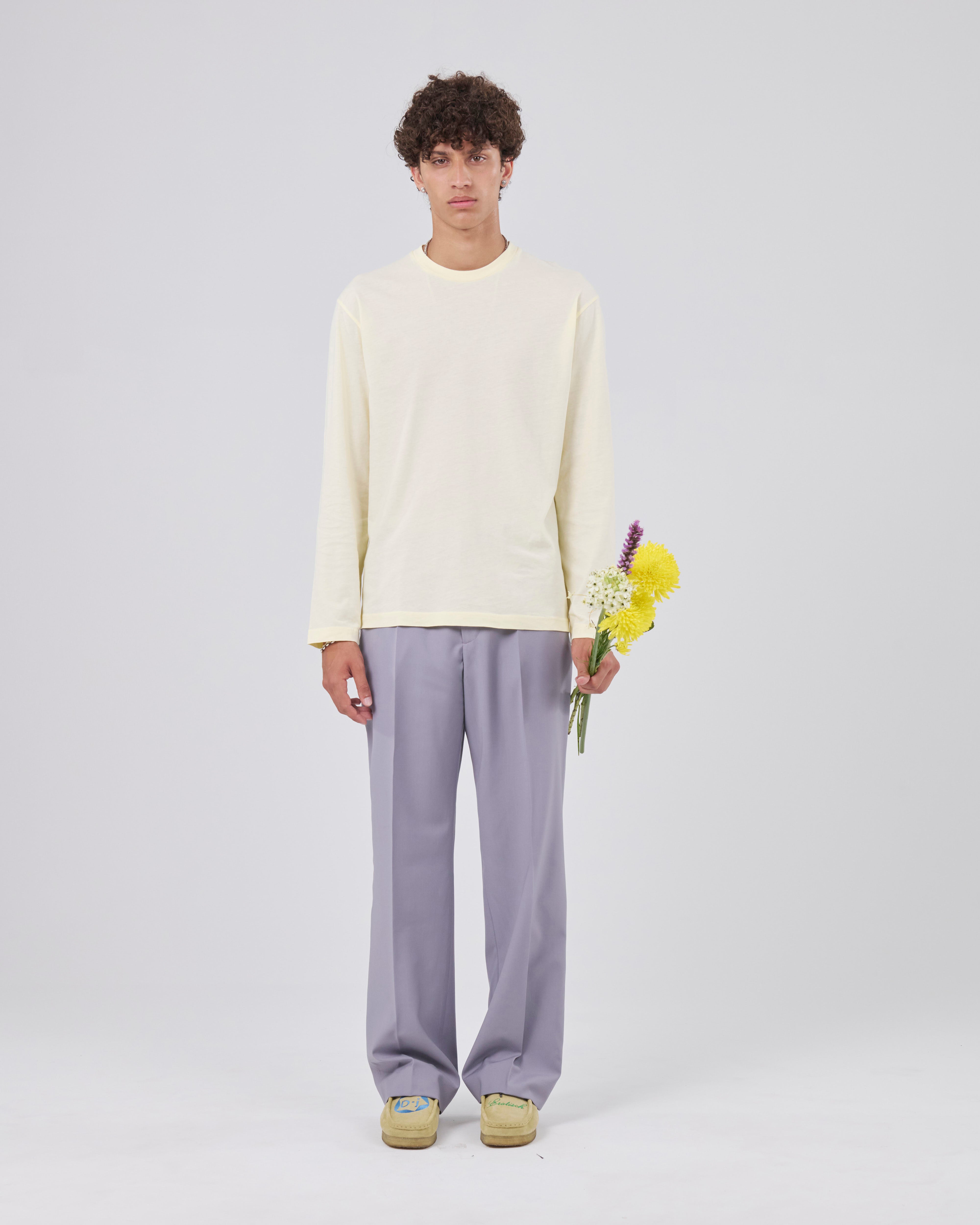 Boxy Longsleeve 135, Lemon Peel