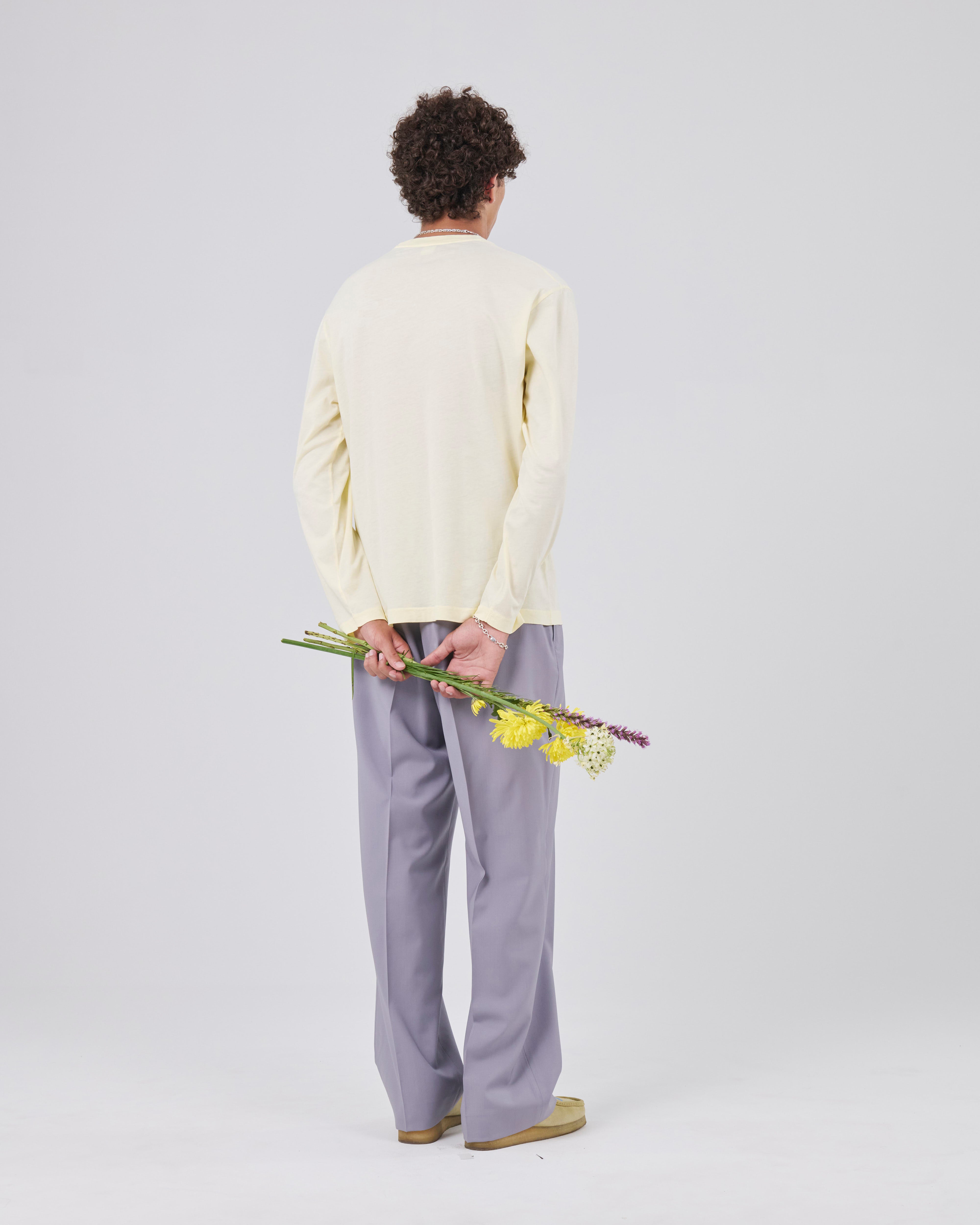 Boxy Longsleeve 135, Lemon Peel