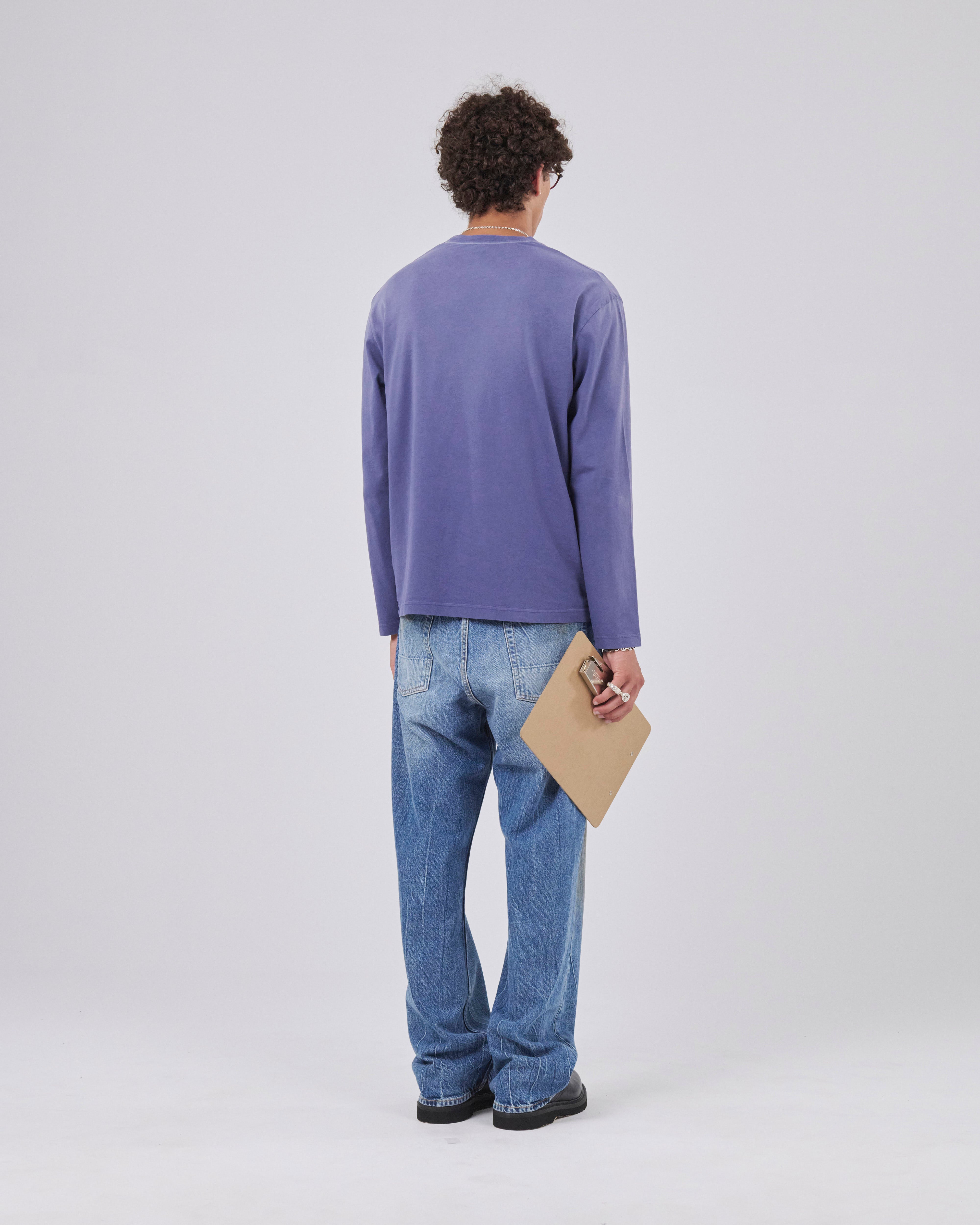 Boxy Longsleeve 135, Blue Steel