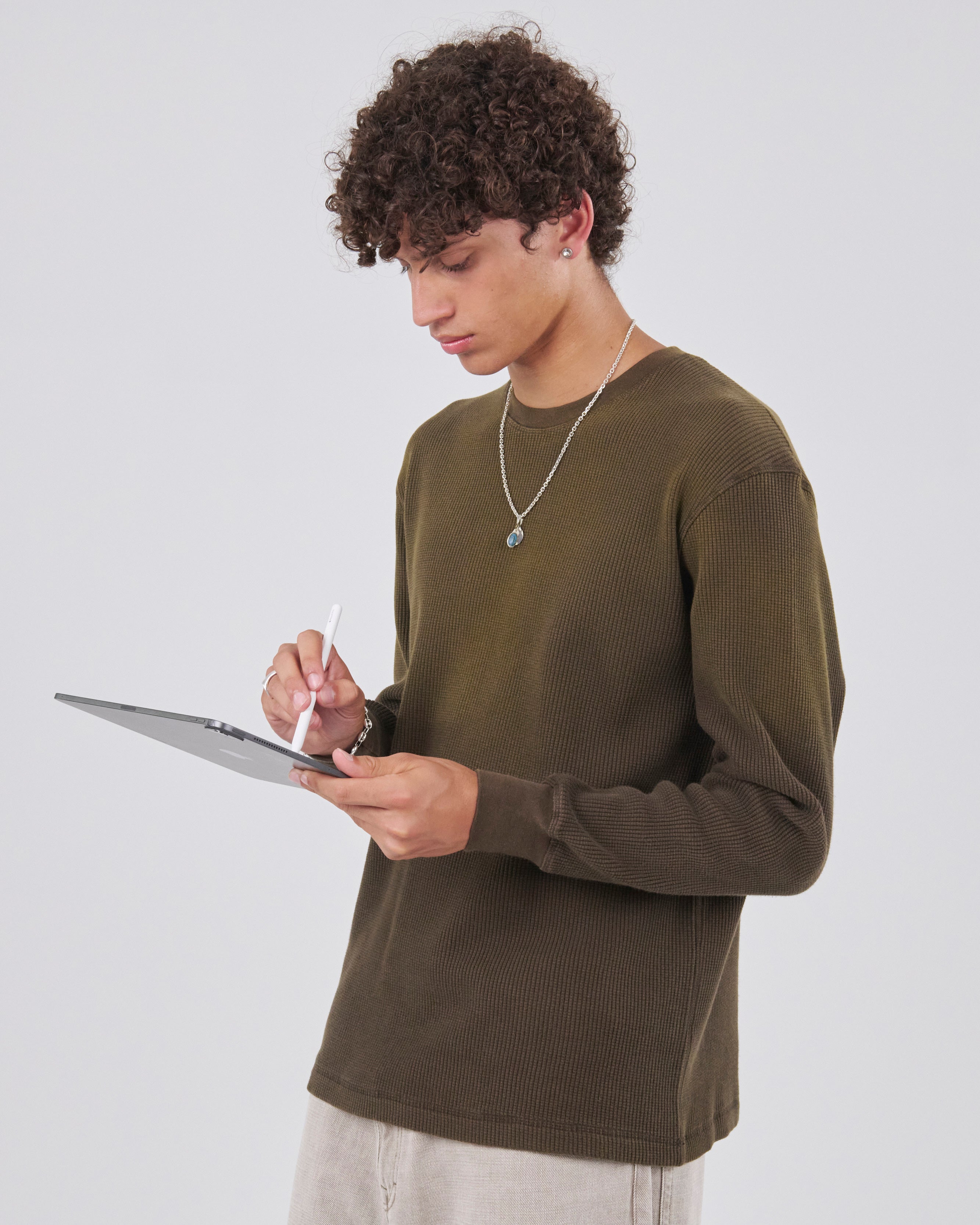 Waffle Longsleeve , Petrichor