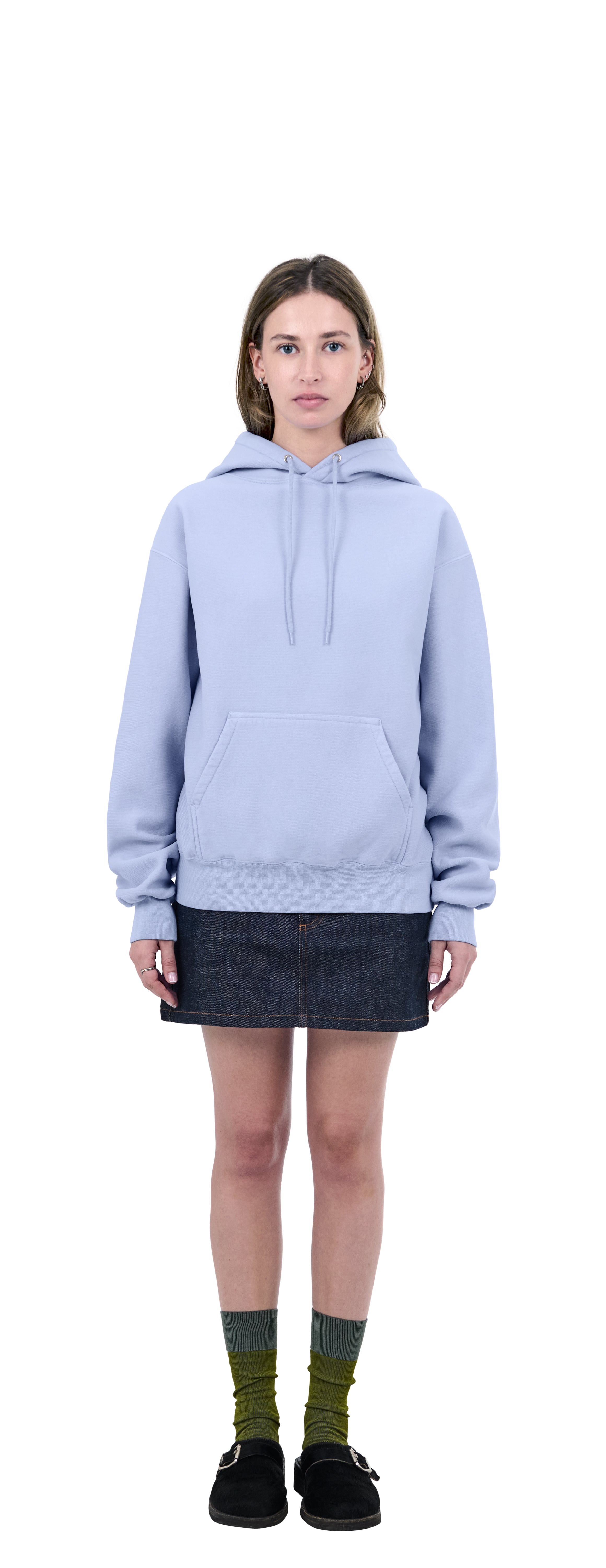 Classic Hoodie Crossgrain, Bluebell