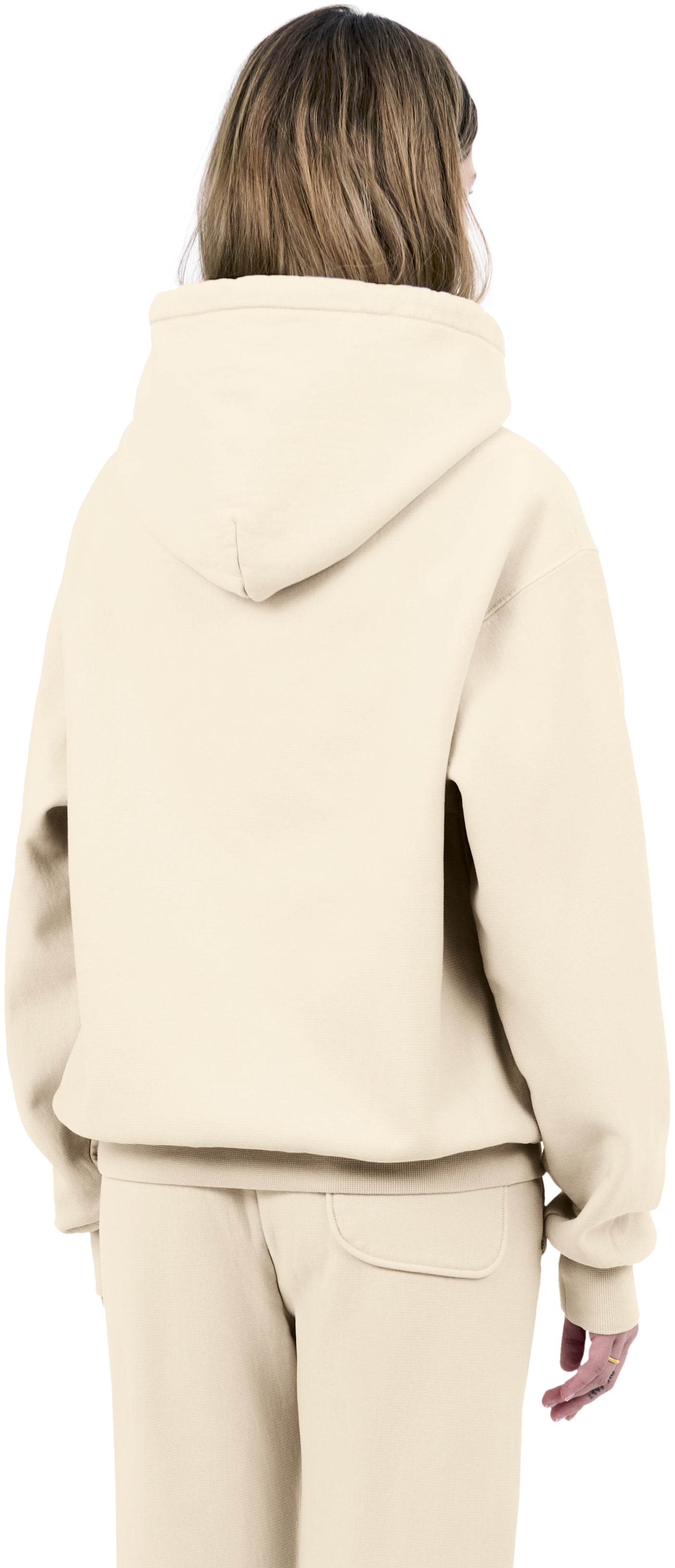 Classic Hoodie Crossgrain, Ivory