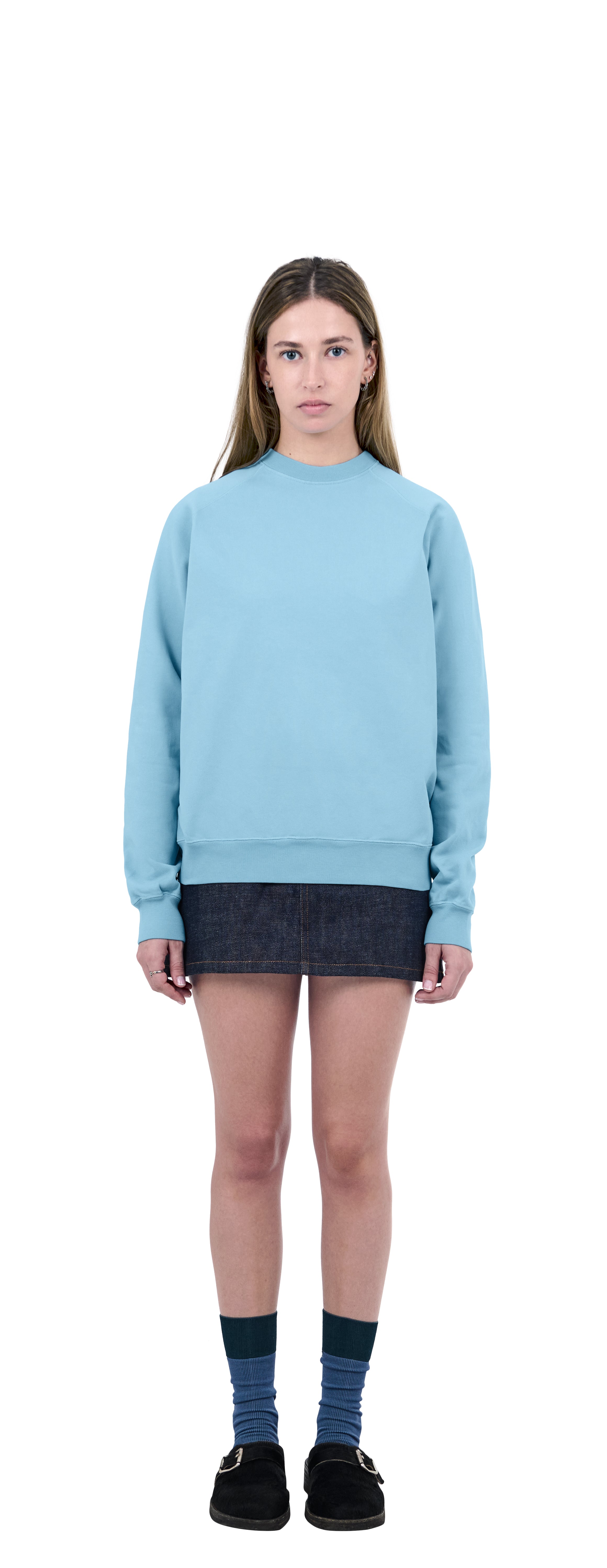 Raglan Sweatshirt, Blue Lagoa