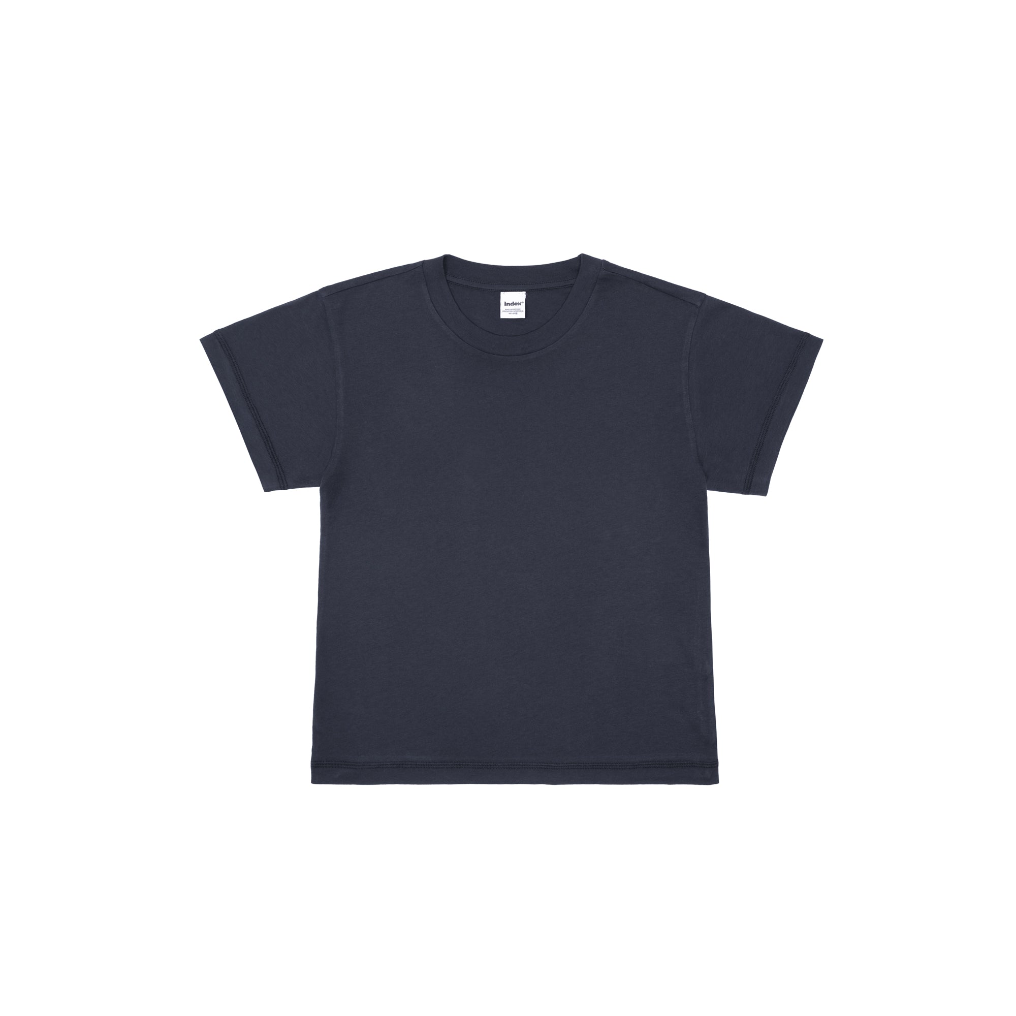 Cropped T-Shirt, True Black