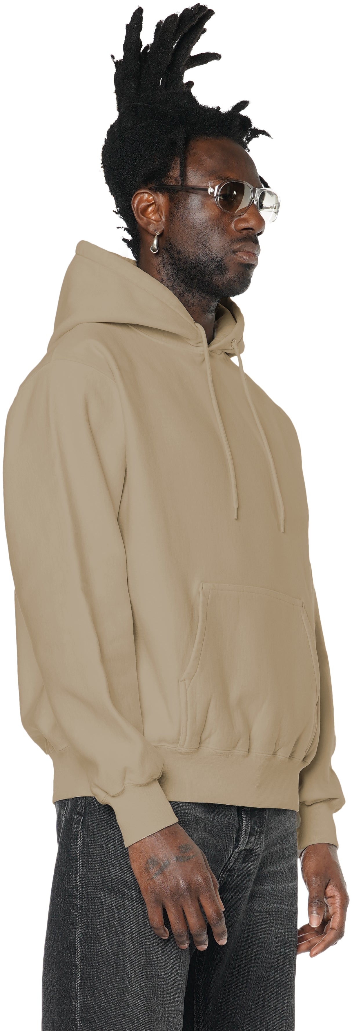 Classic Hoodie Crossgrain, Burnt Sand