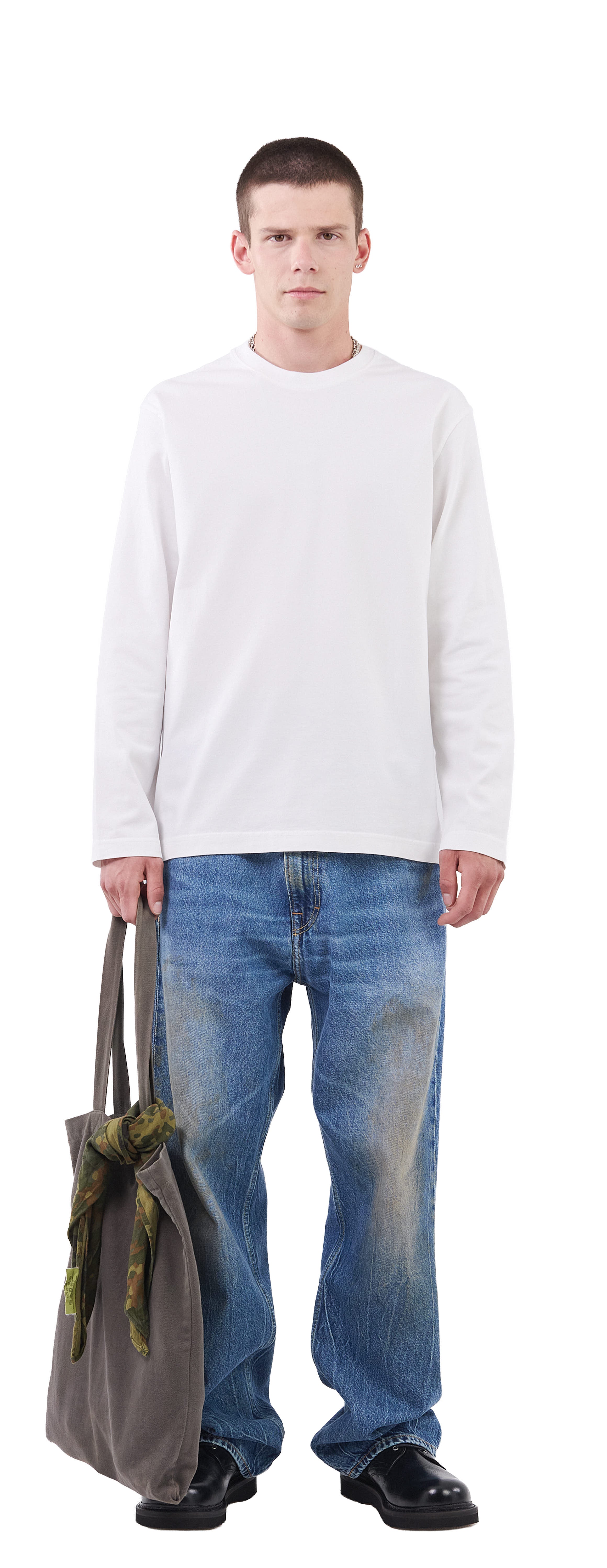 Boxy Longsleeve, True White