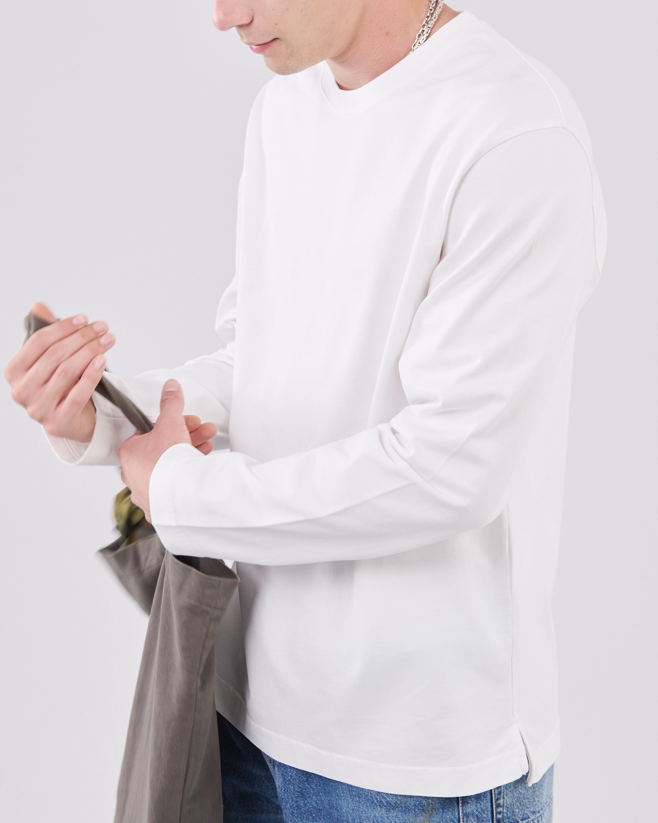Boxy Longsleeve, True White
