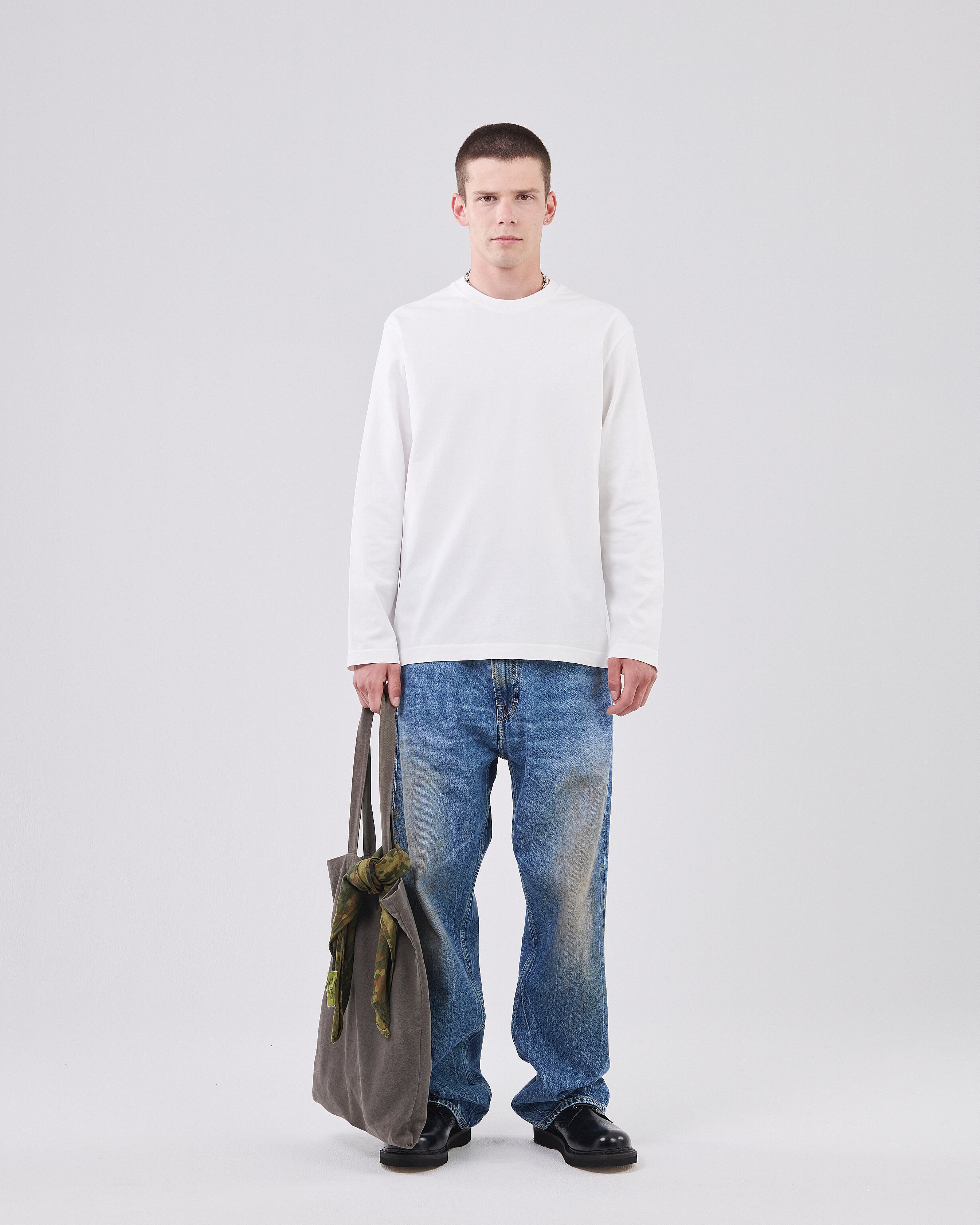 Boxy Longsleeve, True White