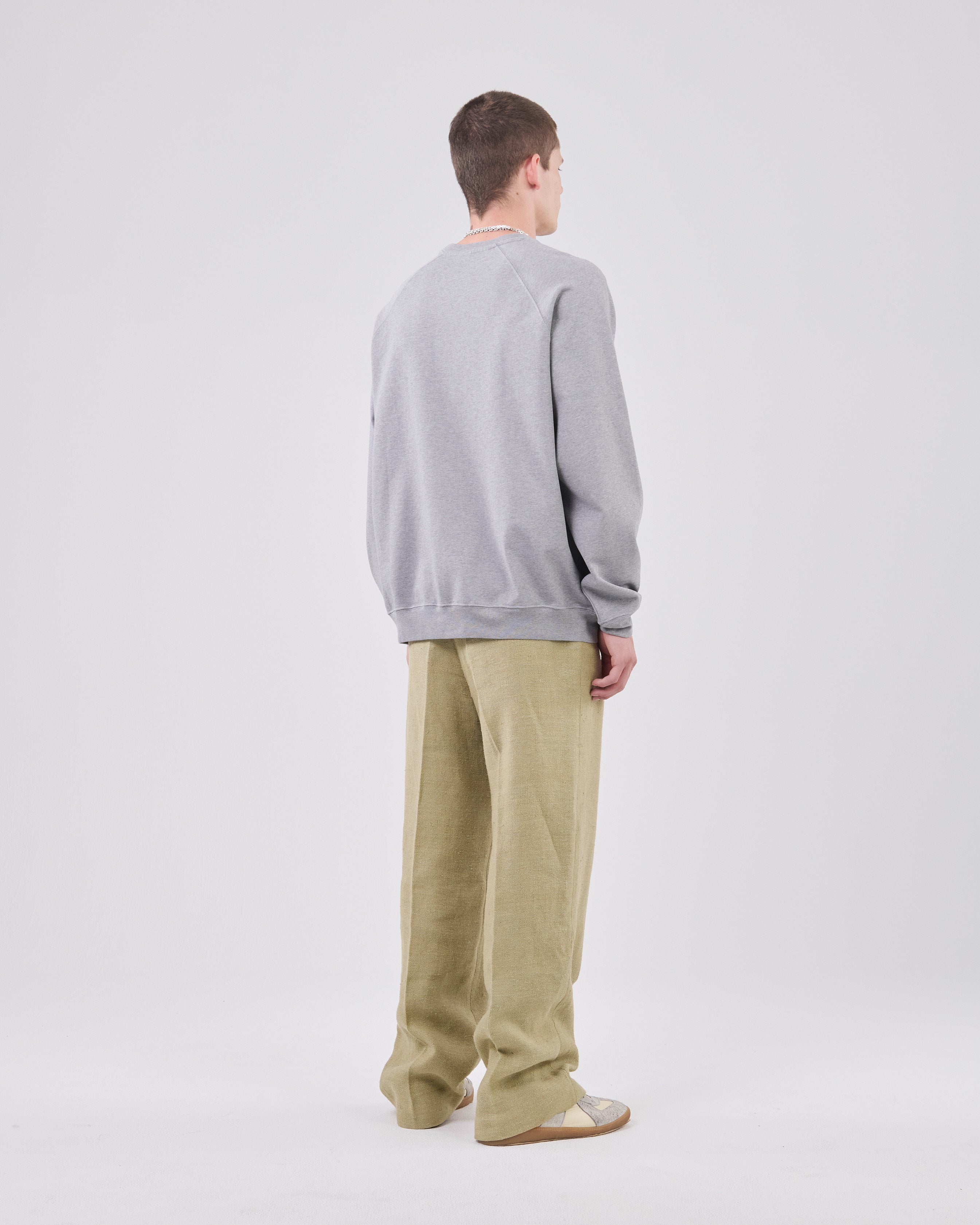 Raglan Sweatshirt, Grey Mescla