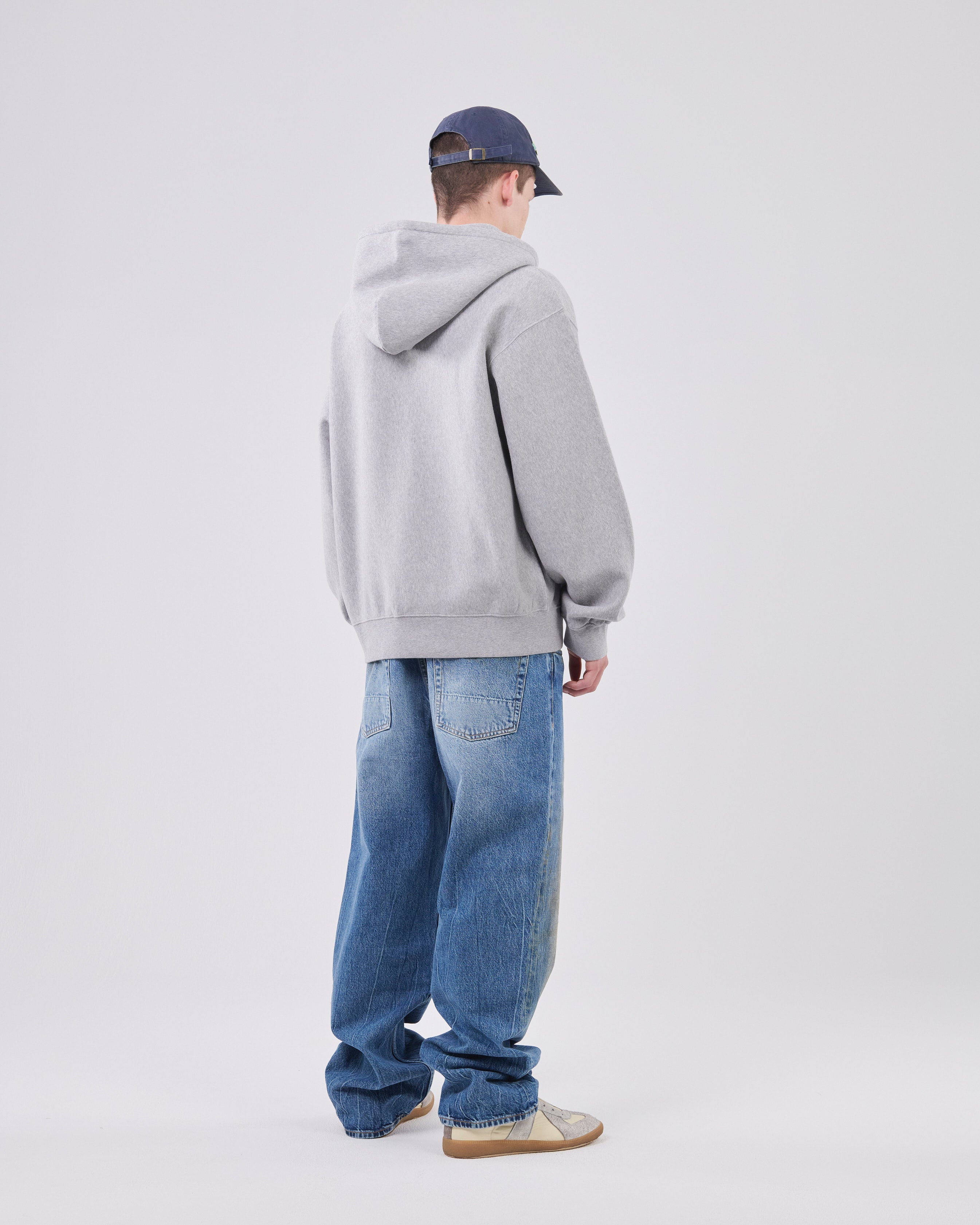 Zip Hoodie Crossgrain 310, Grey Mescla