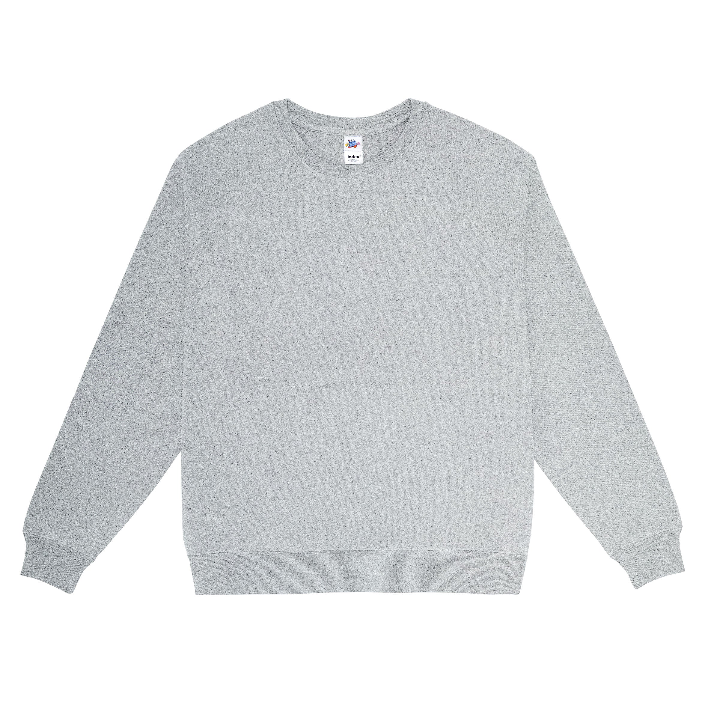 Raglan Sweatshirt, Grey Mescla