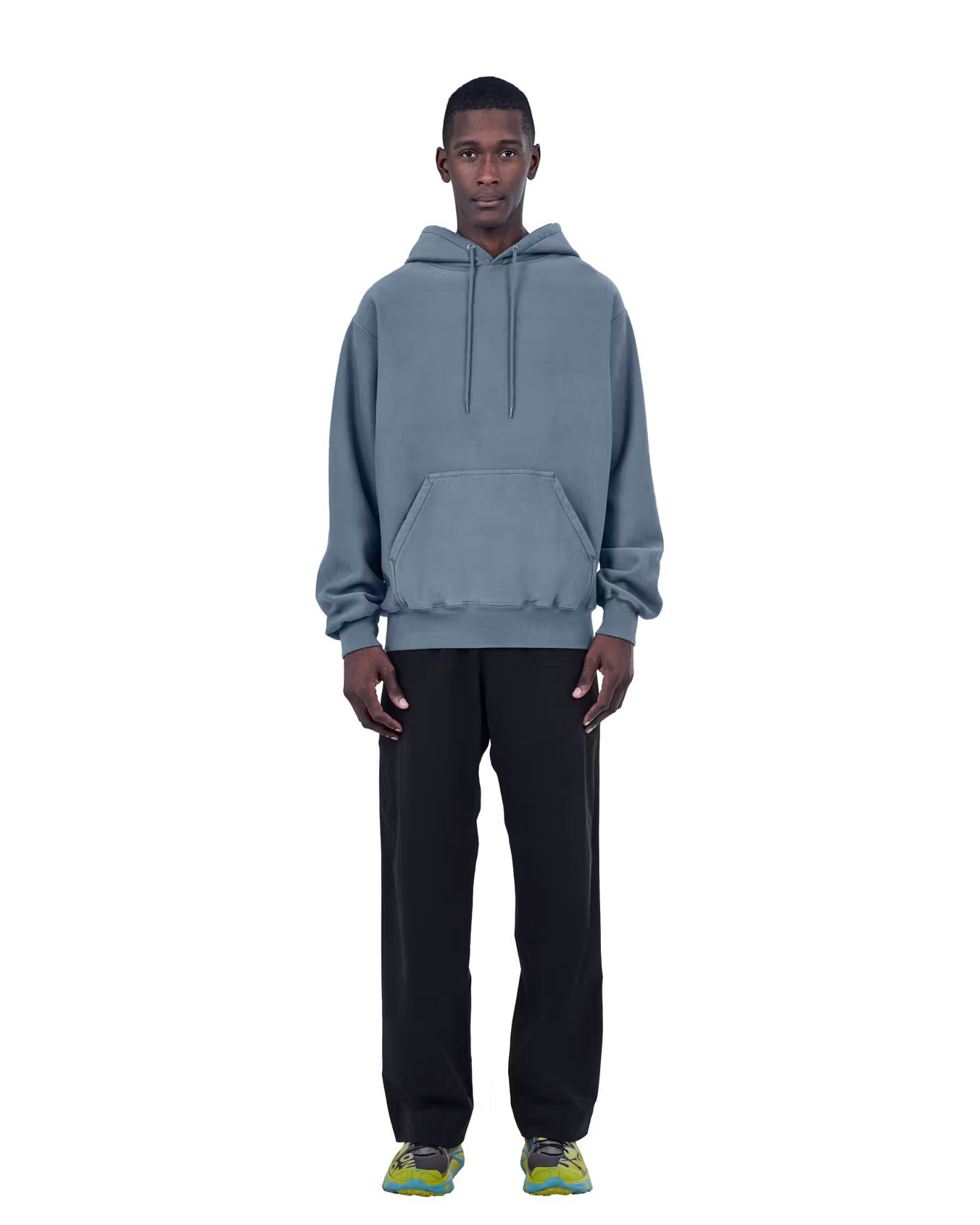 Classic Hoodie Crossgrain, Blue Slate