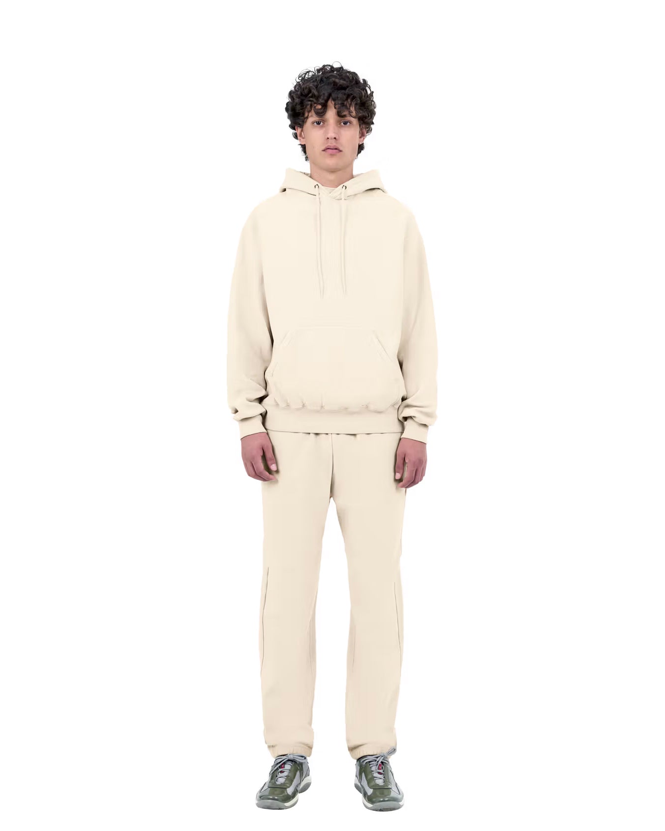 Classic Hoodie Crossgrain, Ivory