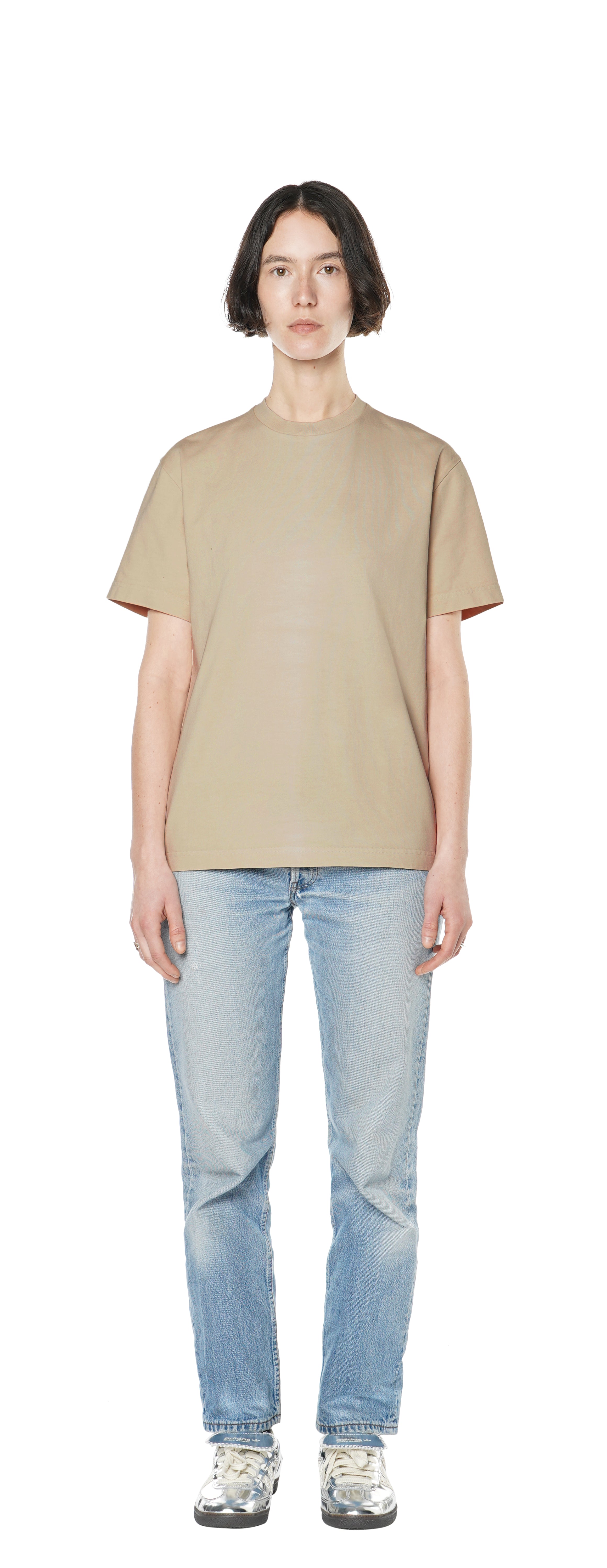 Boxy T-Shirt, Burnt Sand