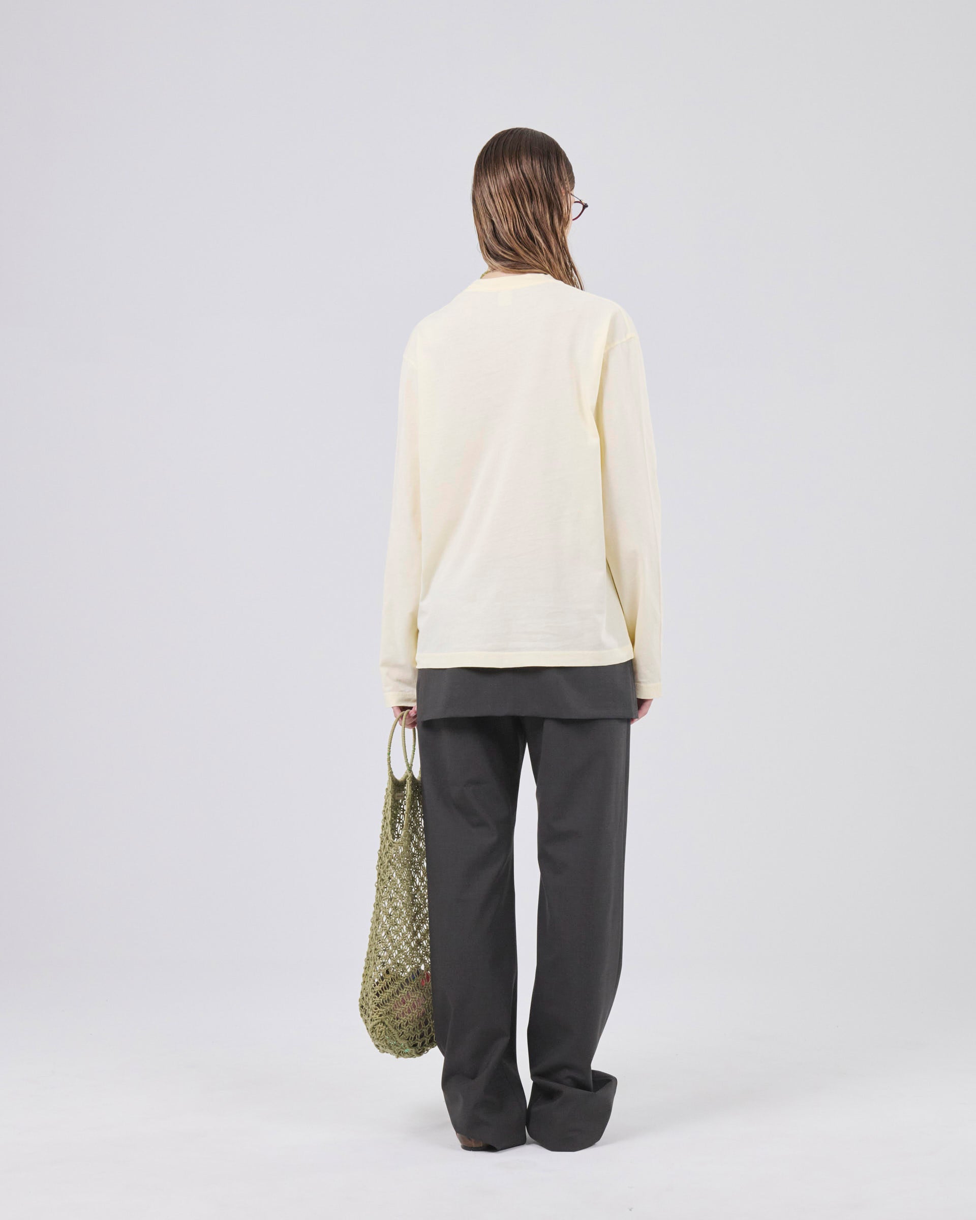 Boxy Longsleeve 135, Lemon Peel