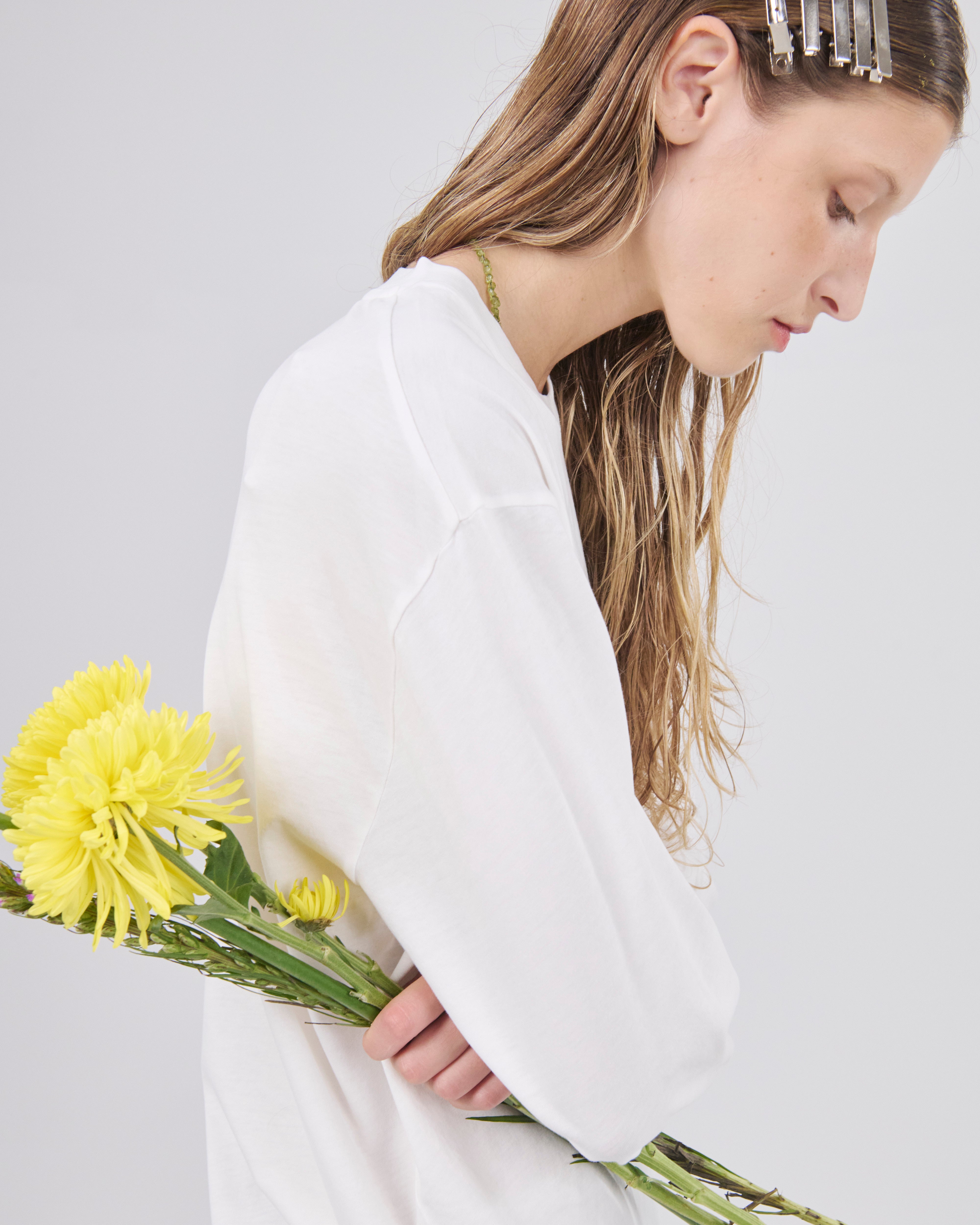 Boxy Longsleeve 135, True White