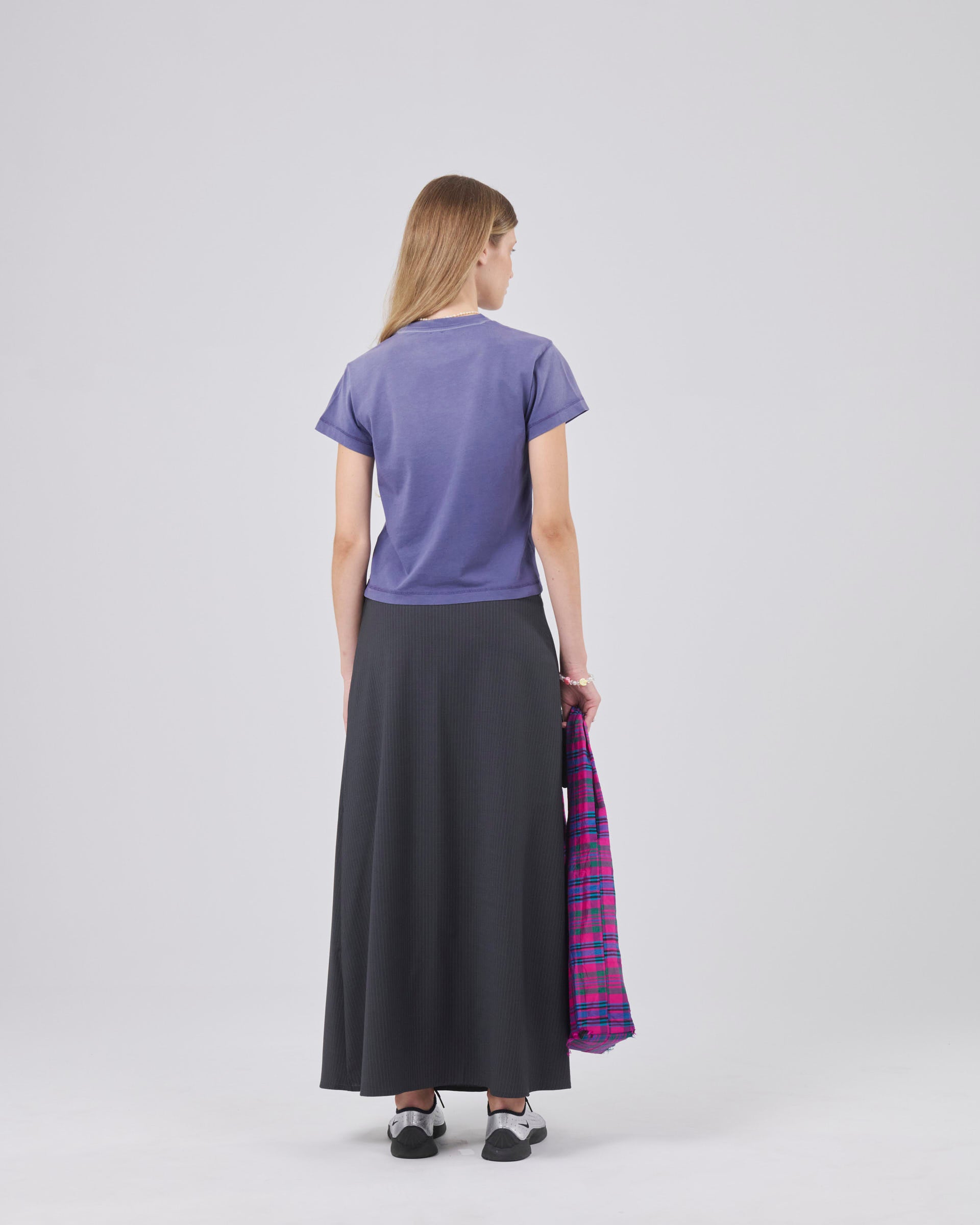 Cropped T-Shirt 135, Navy Fade