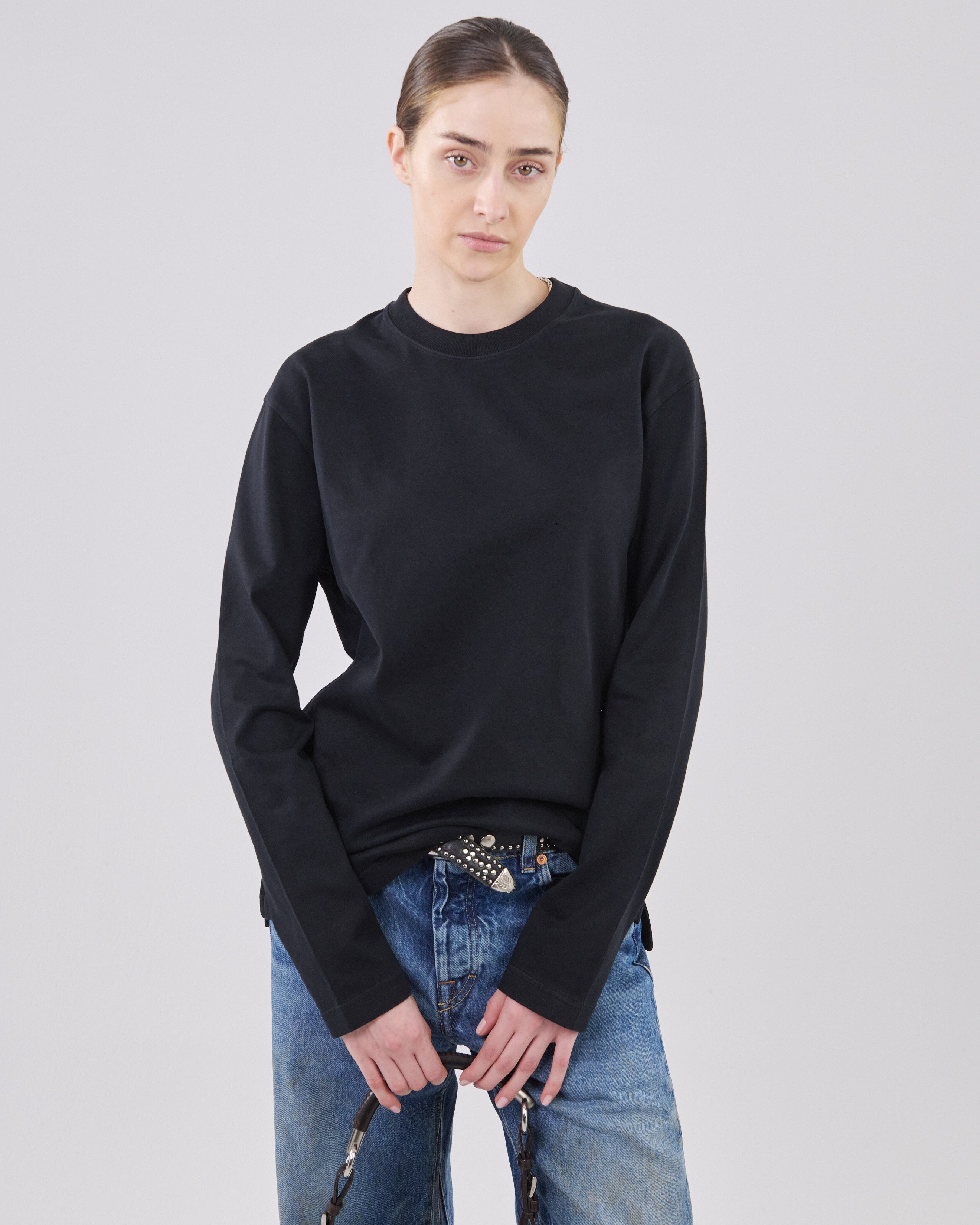 Boxy Longsleeve, True Black