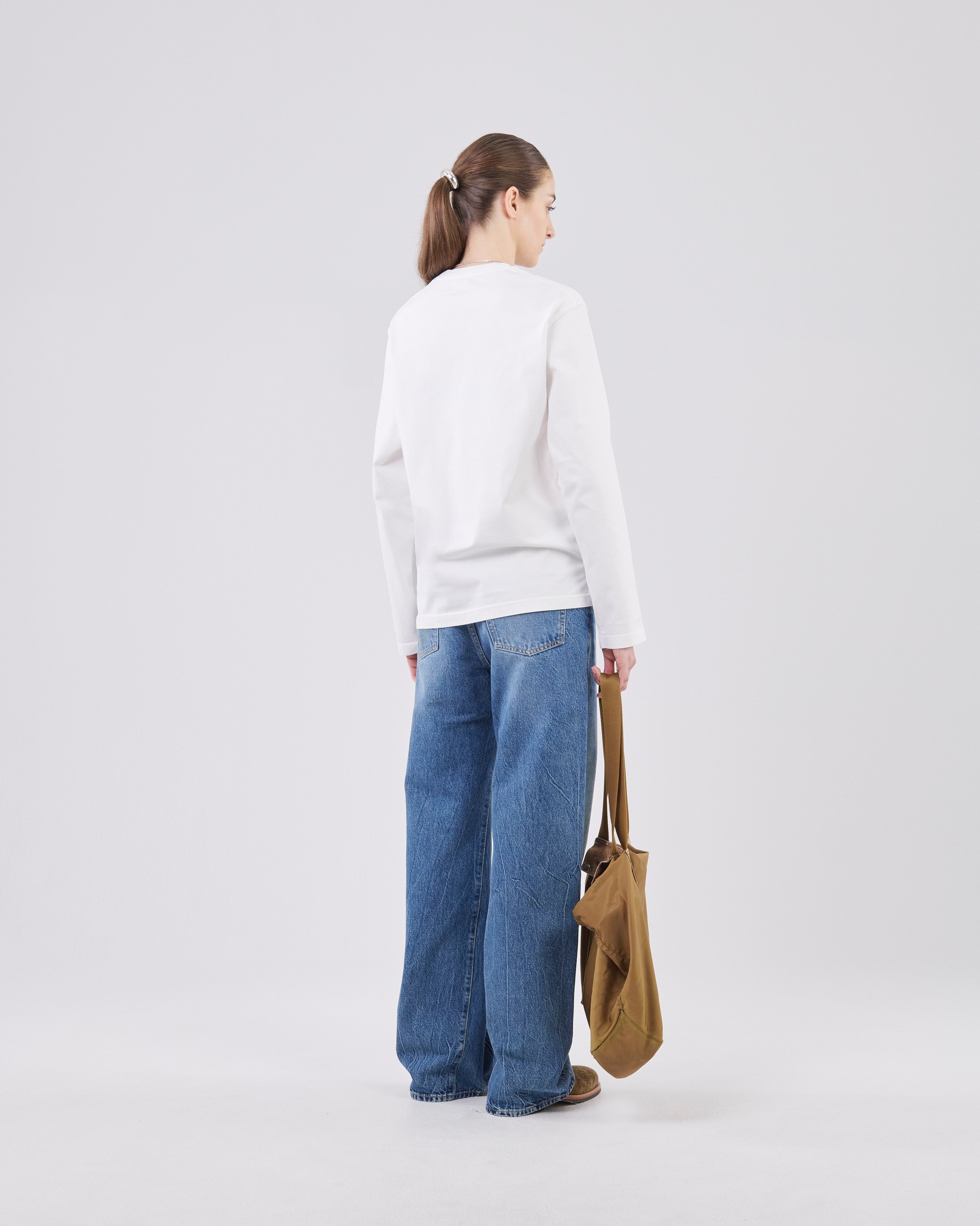 Boxy Longsleeve, True White
