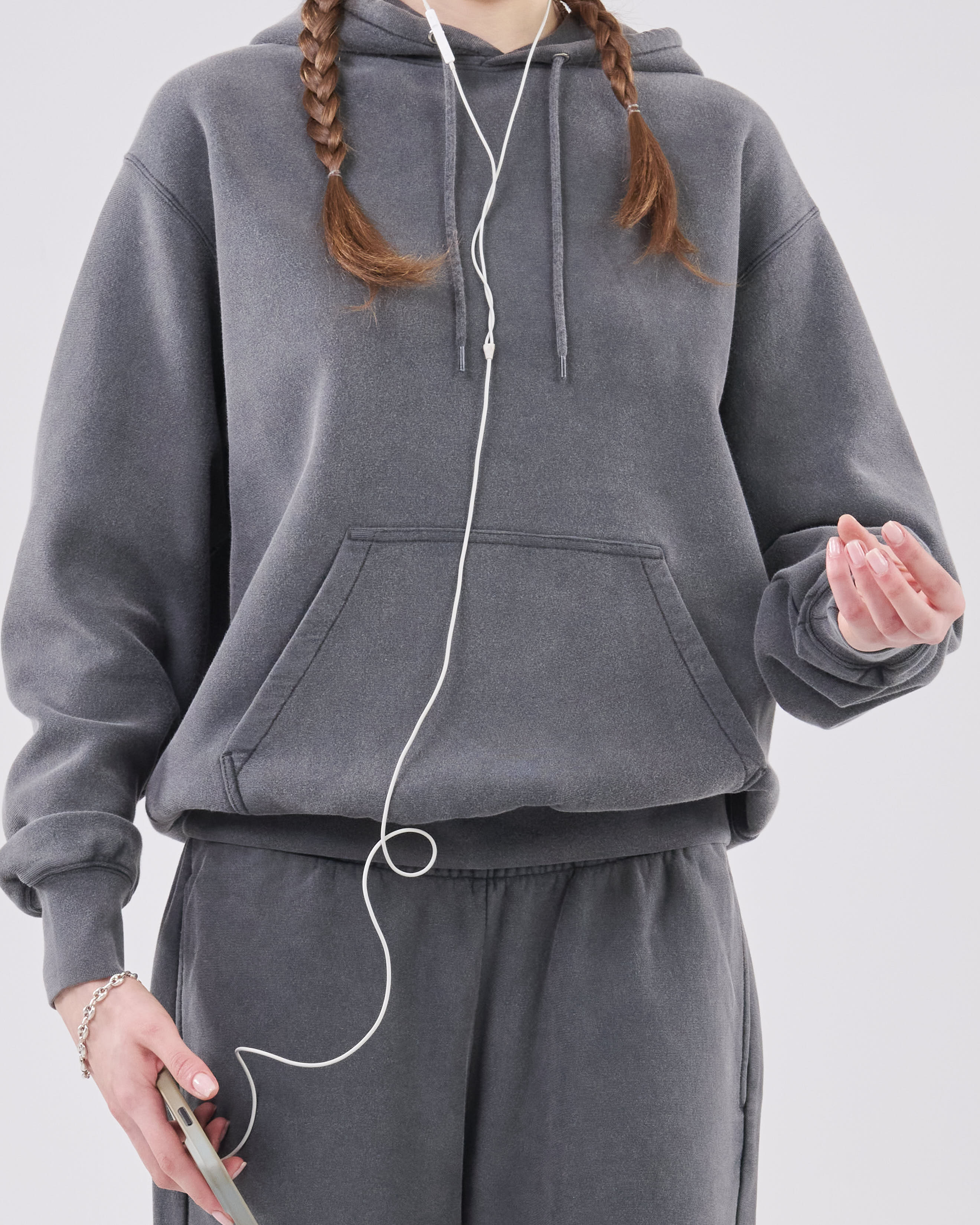 Classic Hoodie Crossgrain 310, Midnight Fade