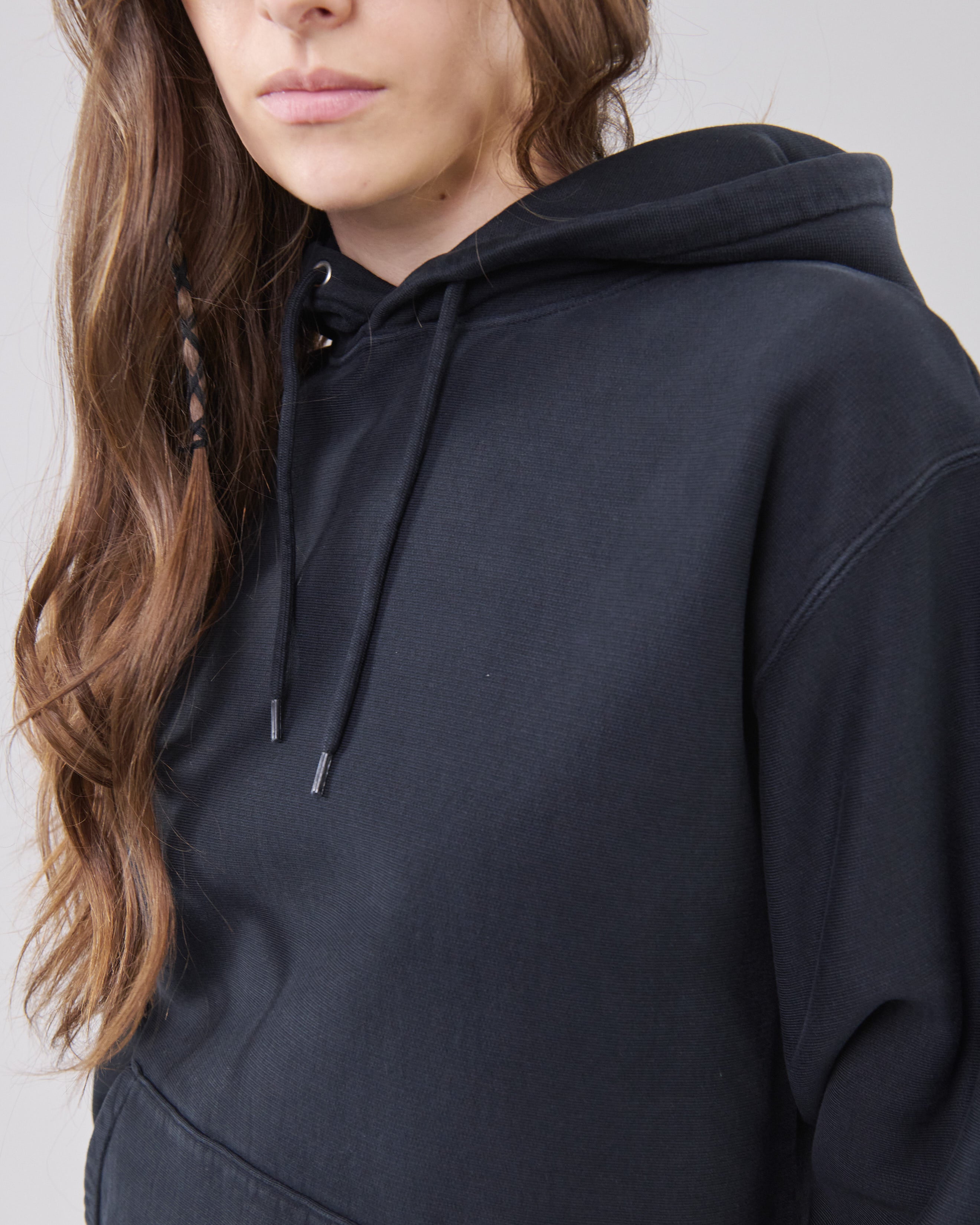 Classic Hoodie Crossgrain, True Black