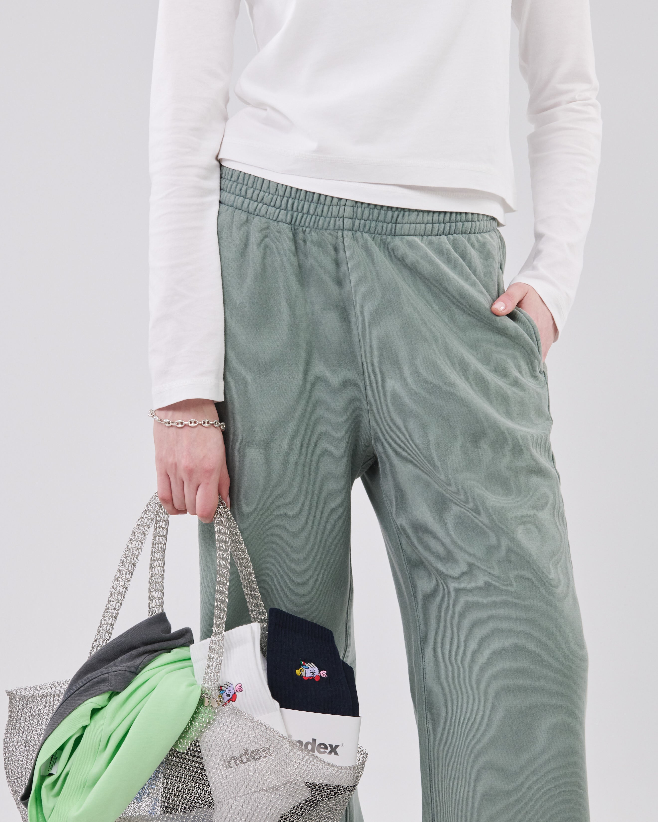 Oversized Sweatpants Crossgrain 310, Hazy Sage