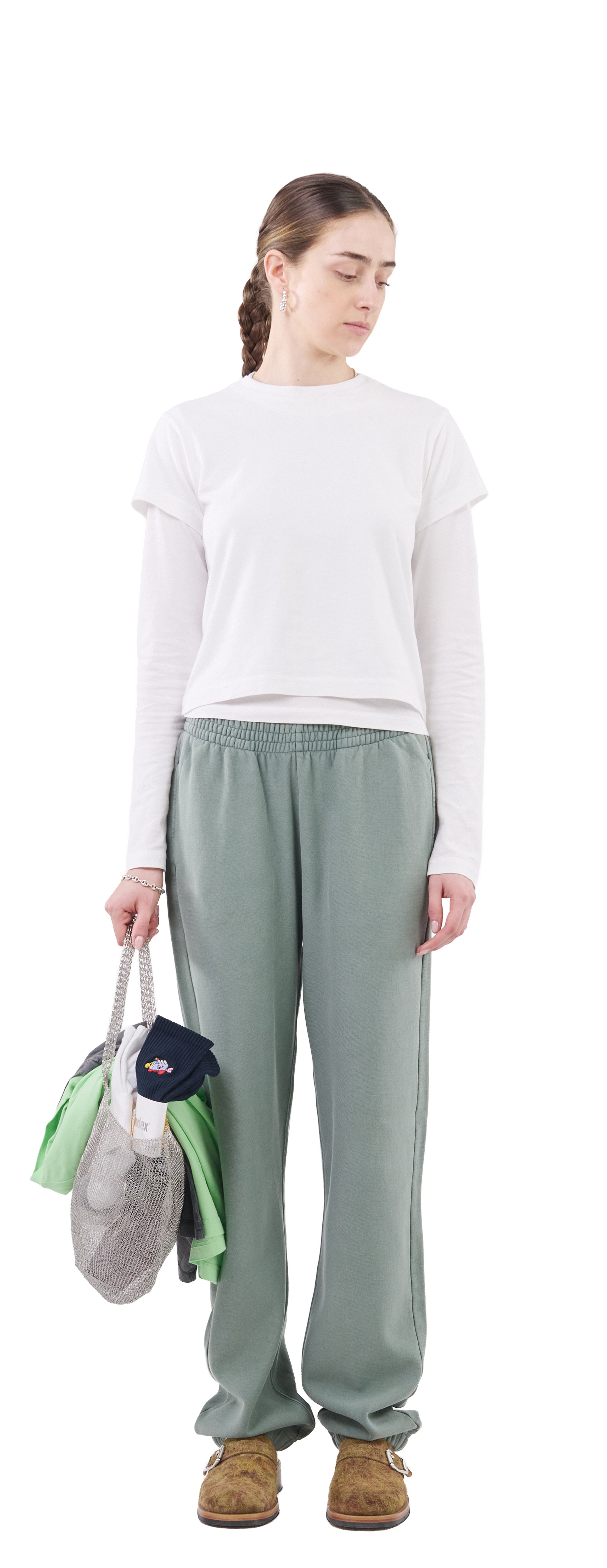 Oversized Sweatpants Crossgrain 310, Hazy Sage