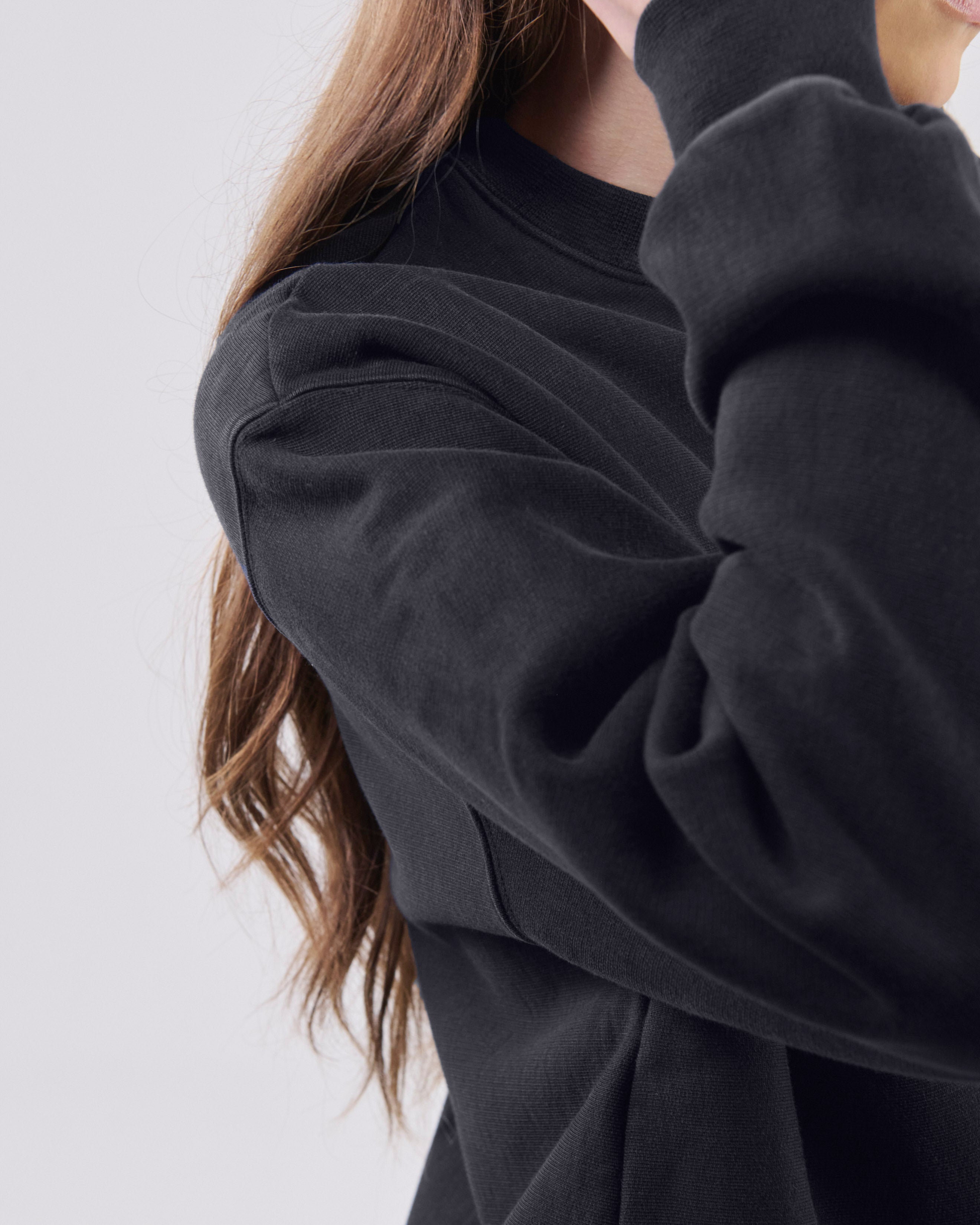 Classic Sweatshirt Crossgrain, True Black