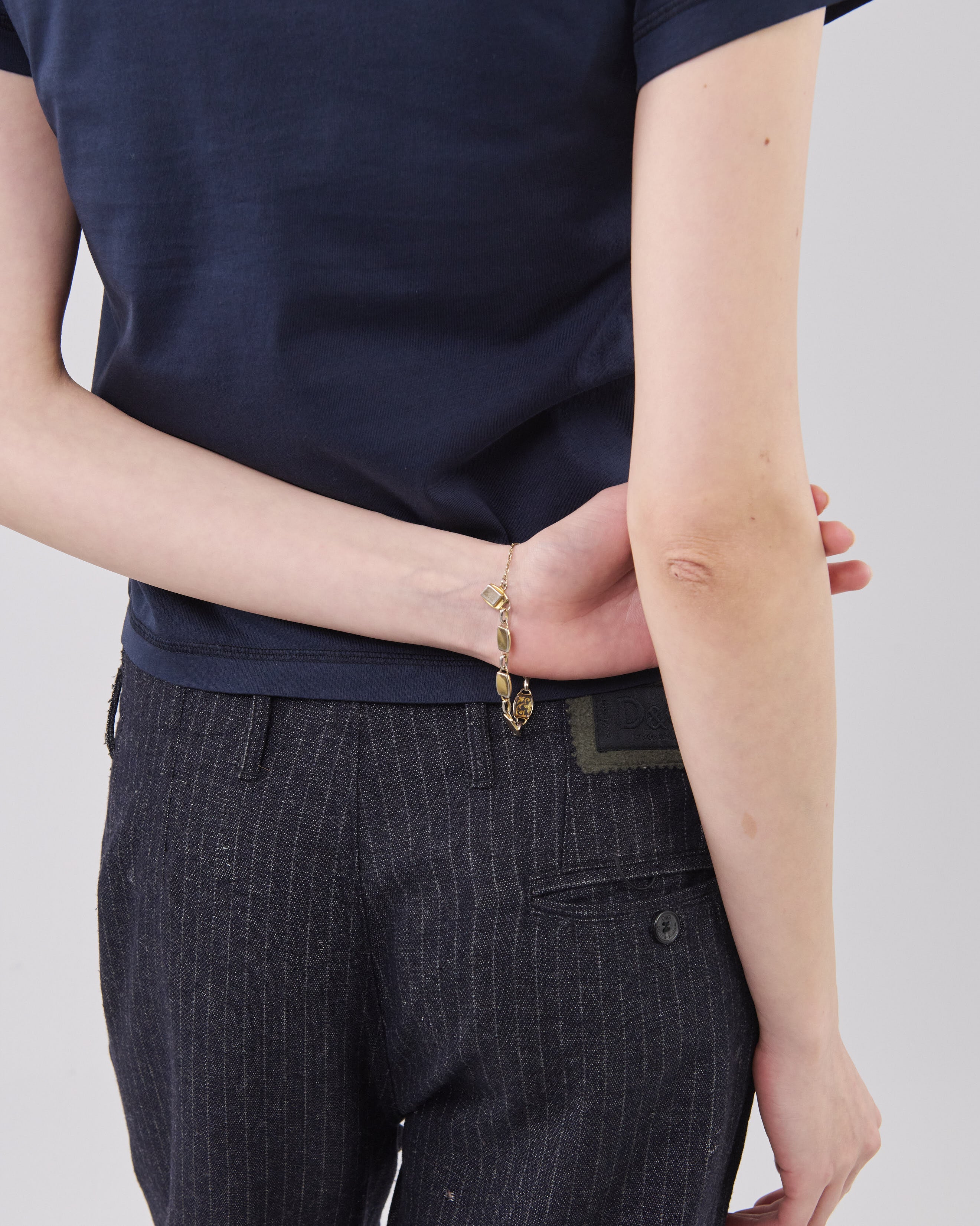 Cropped T-Shirt, Dark Navy