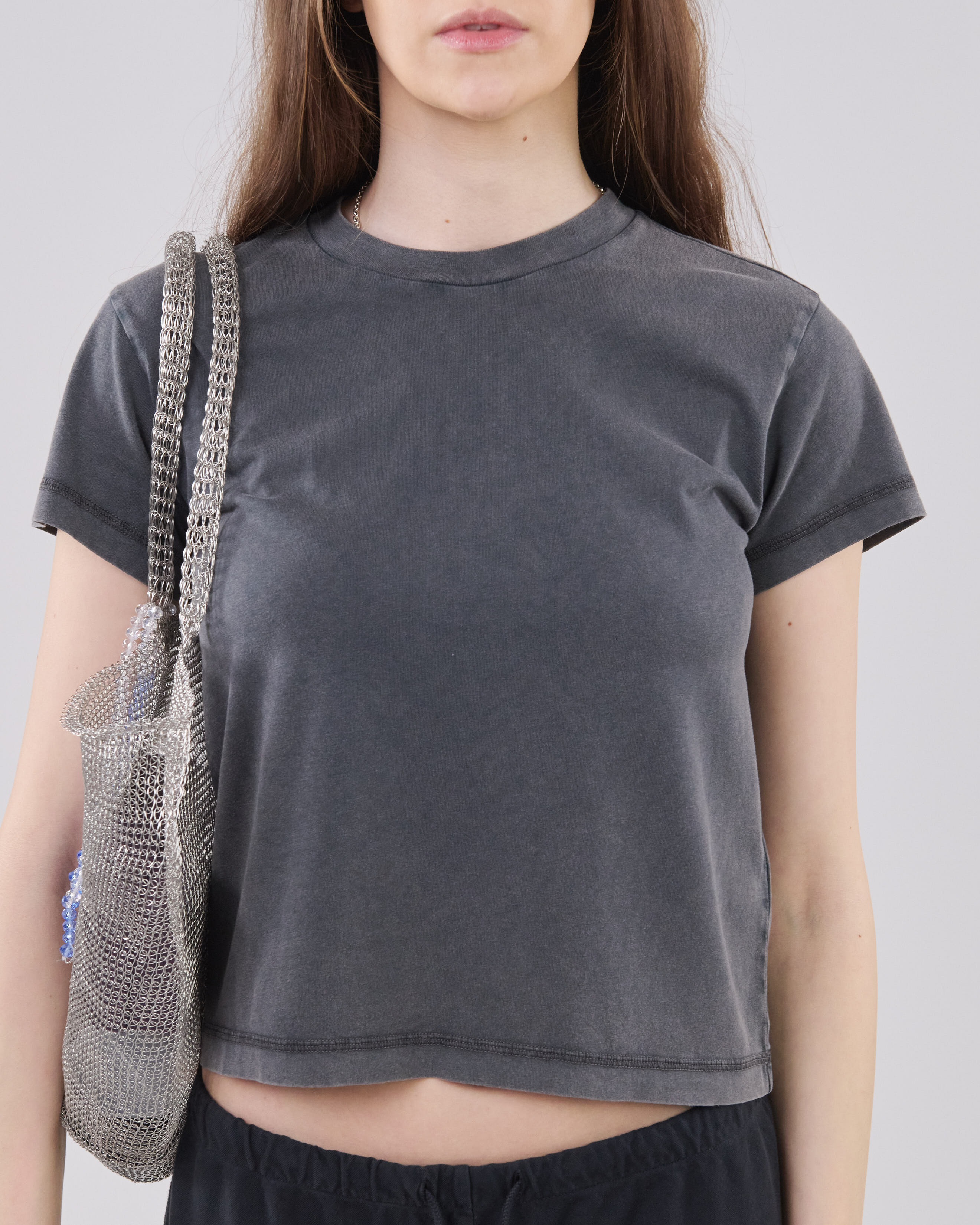 Cropped T-Shirt, Midnight Fade