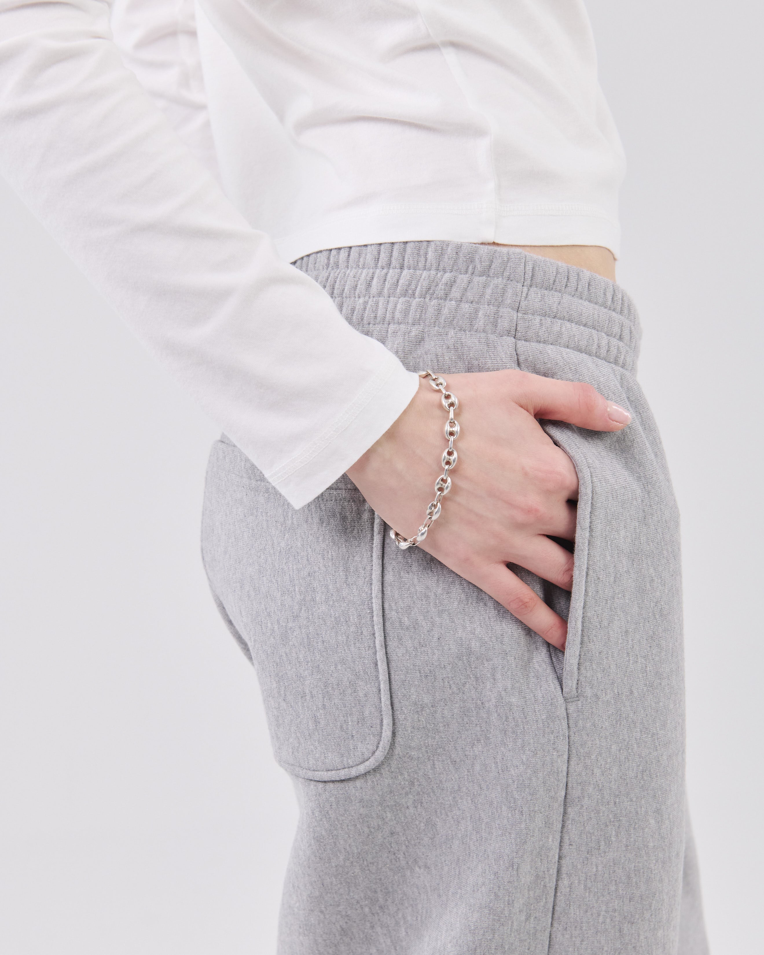 Oversized Sweatpants Crossgrain 310, Grey Mescla