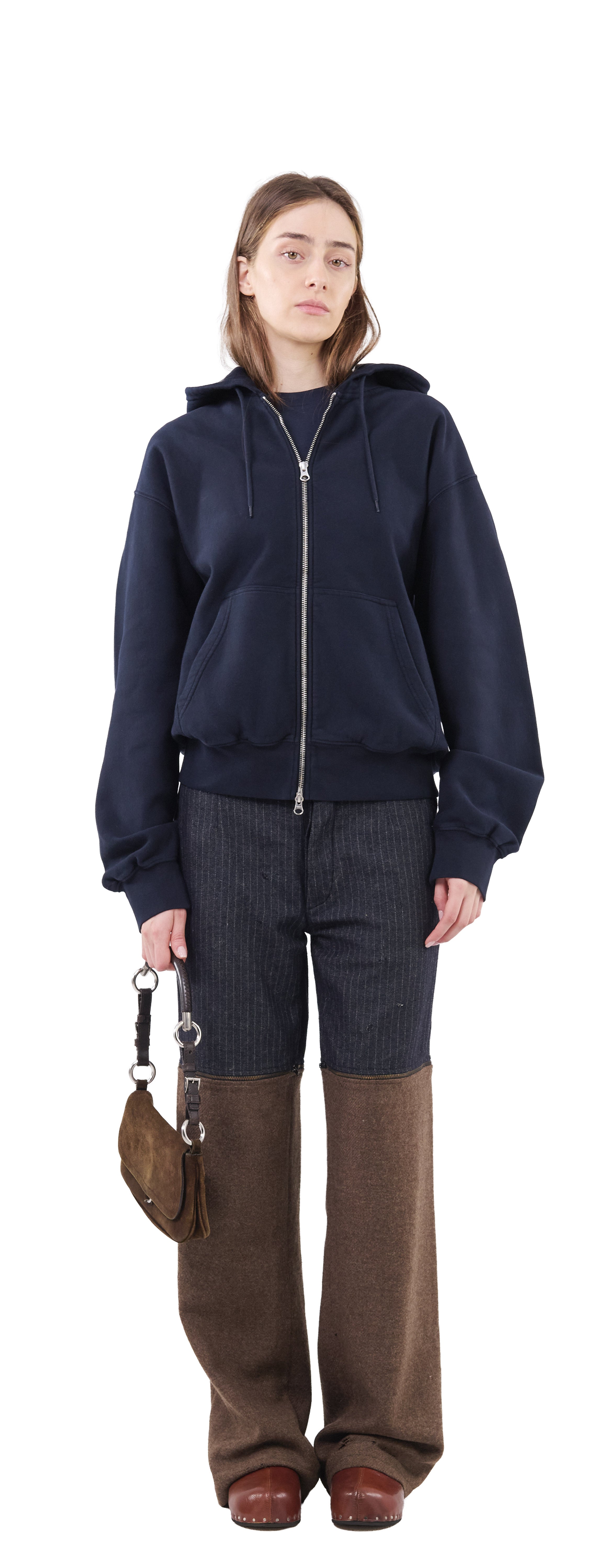 Zip Hoodie Crossgrain 310, Dark Navy
