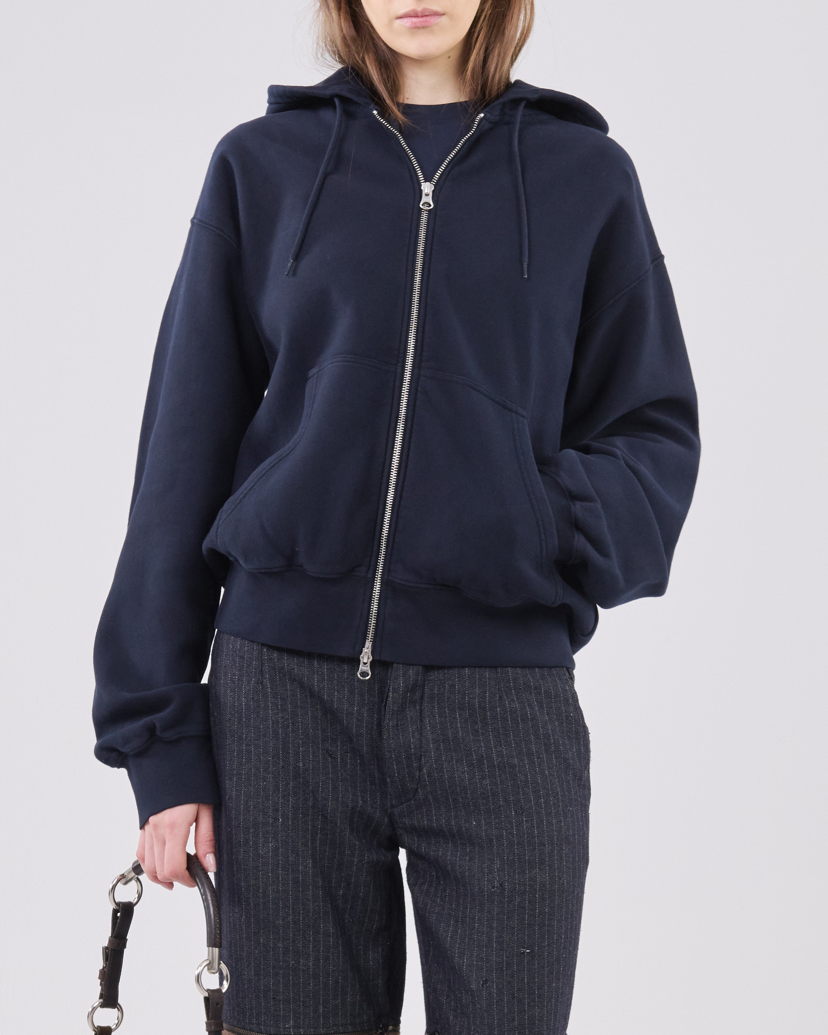 Zip Hoodie Crossgrain 310, Dark Navy