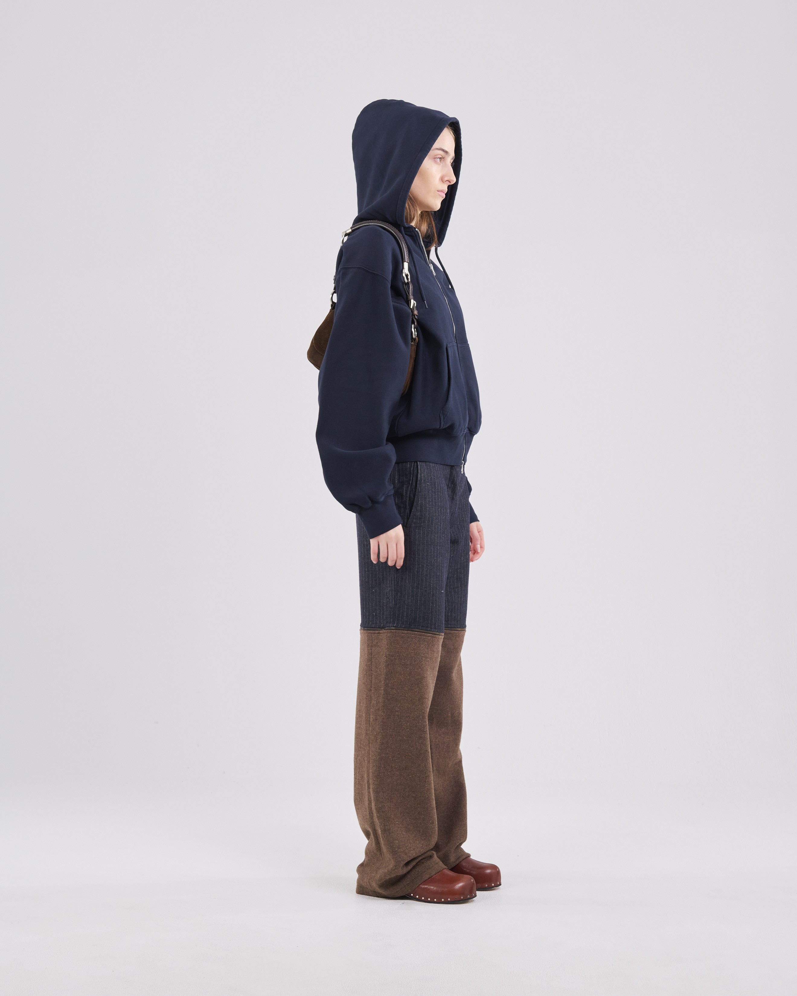 Zip Hoodie Crossgrain 310, Dark Navy