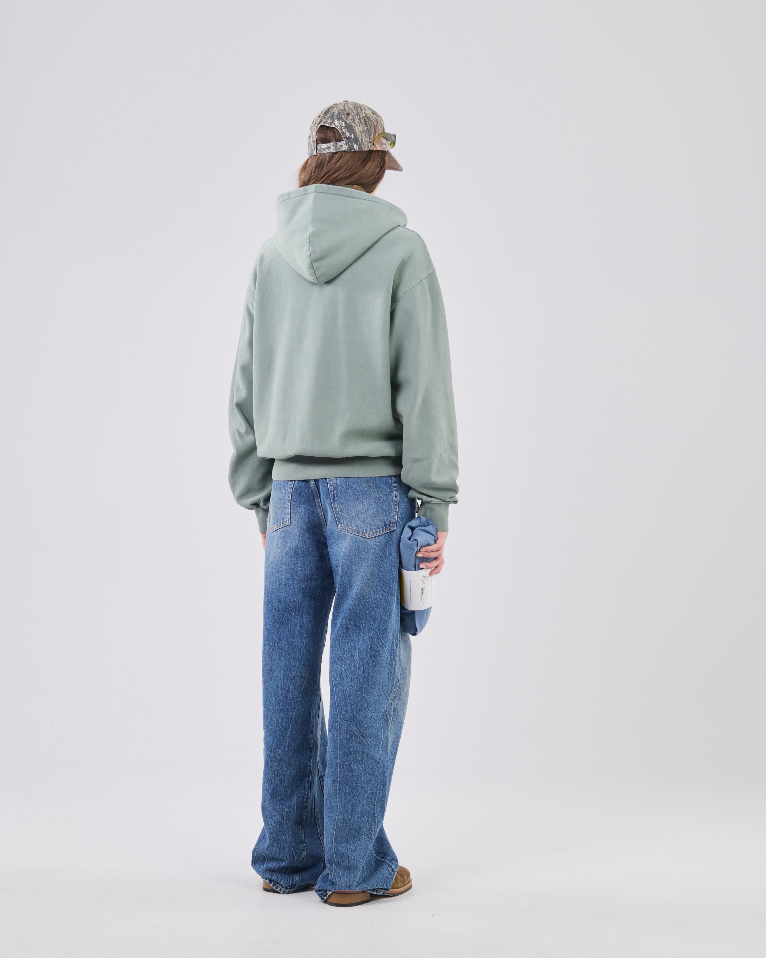 Zip Hoodie Crossgrain 310, Hazy Sage