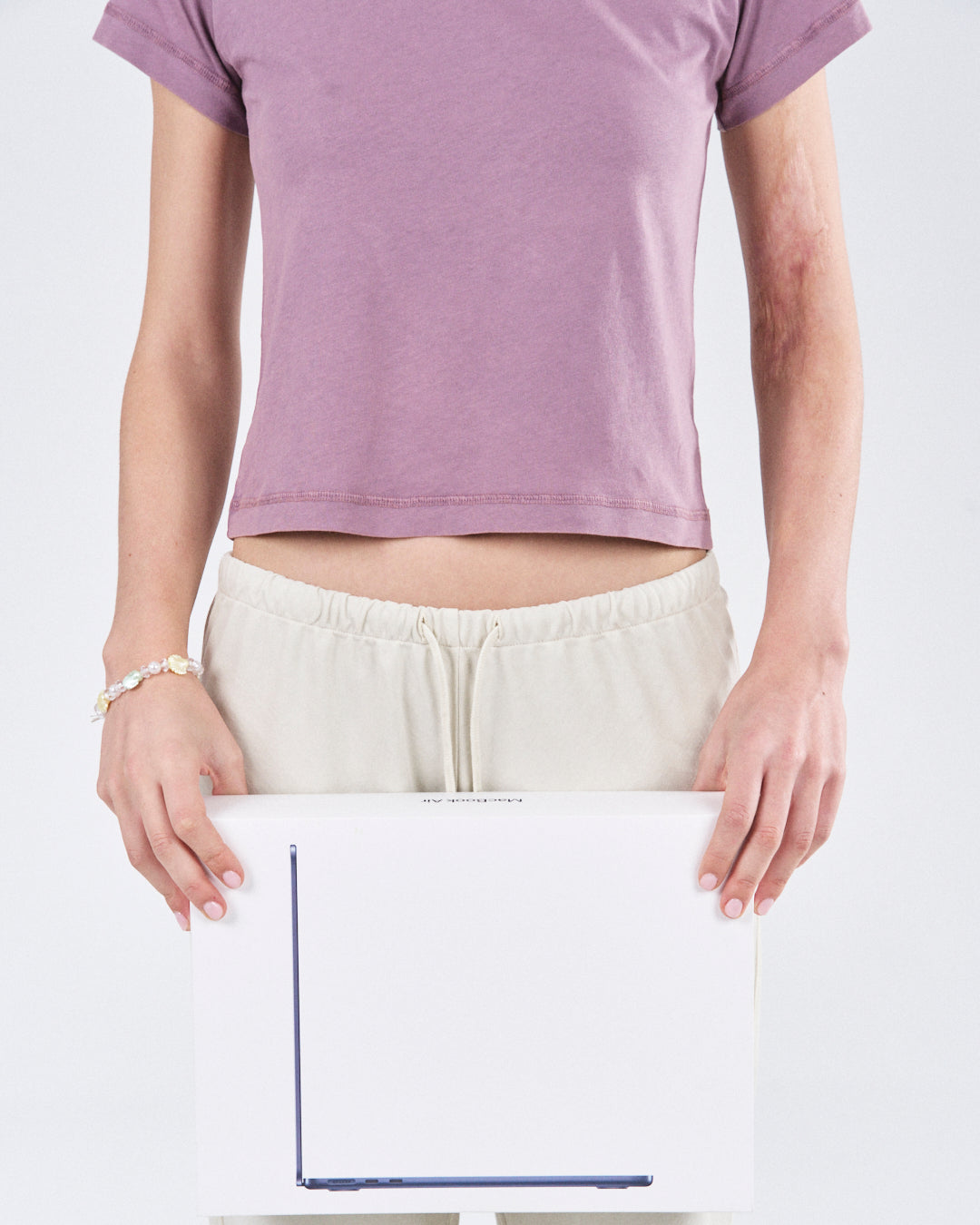 Cropped T-Shirt, Rose Rust