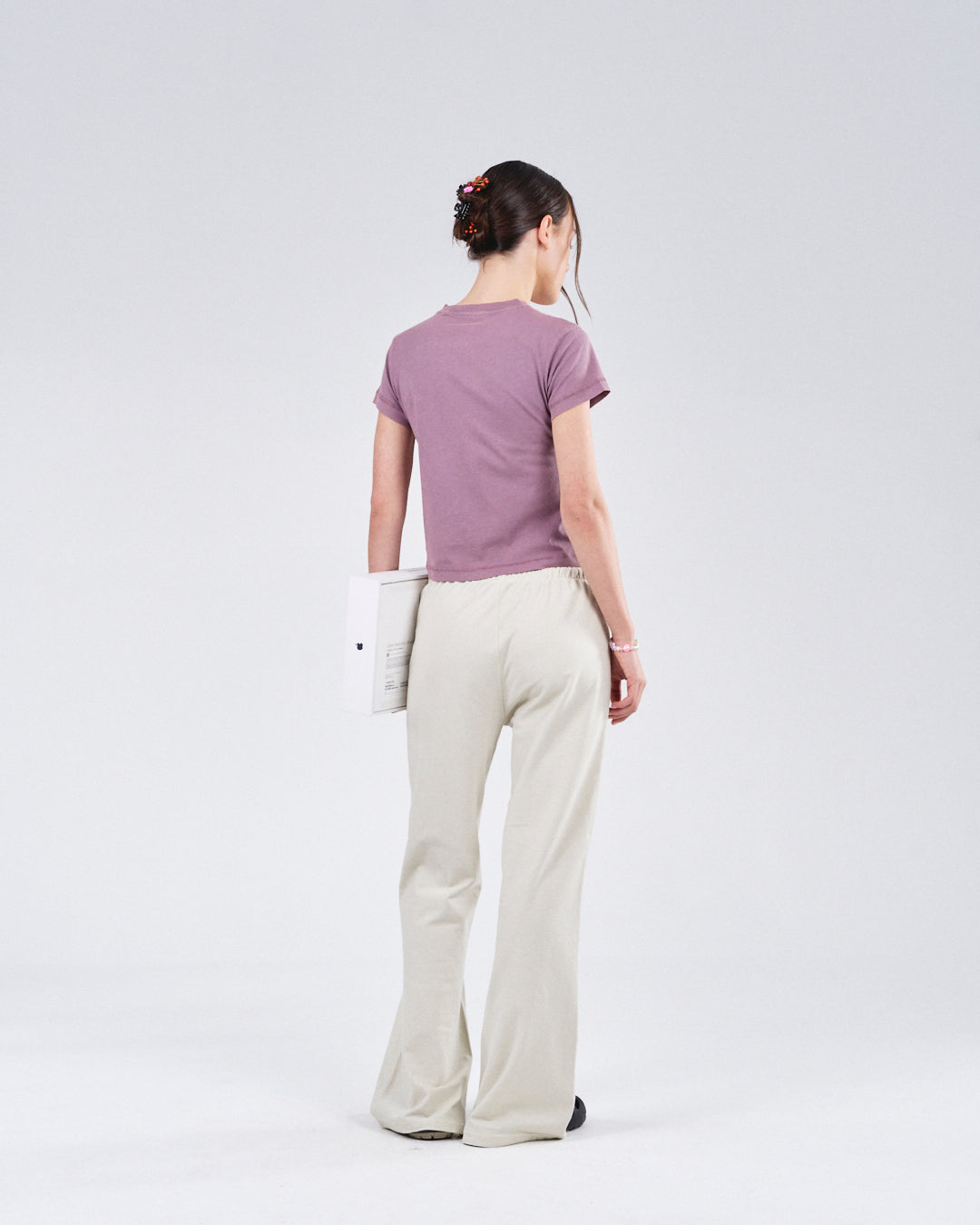 Cropped T-Shirt, Rose Rust