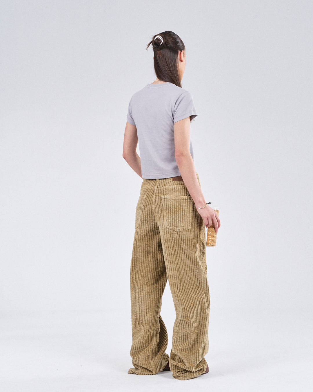 Cropped T-Shirt, Cimento