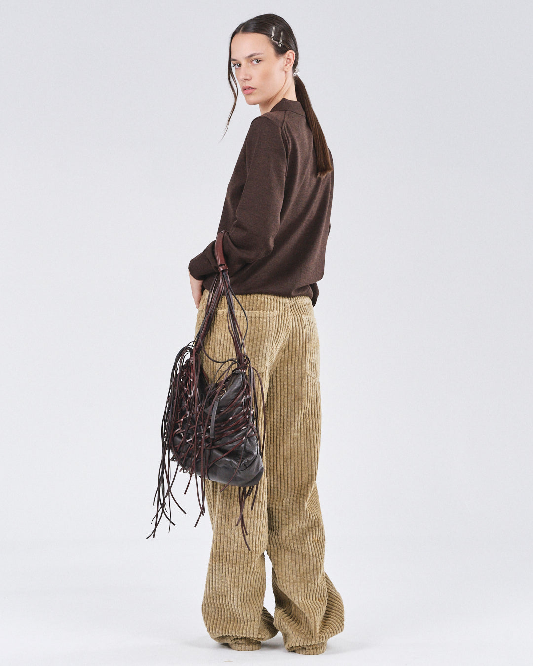 Longsleeve Polo, Ebony Ash