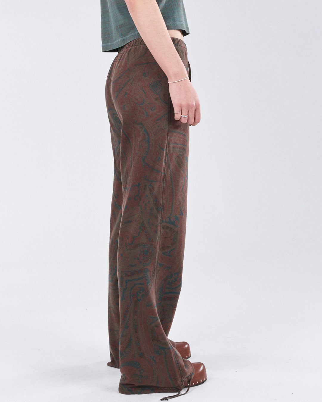 Lounge Pants 270, Cocoa Paisley Atelier E.B