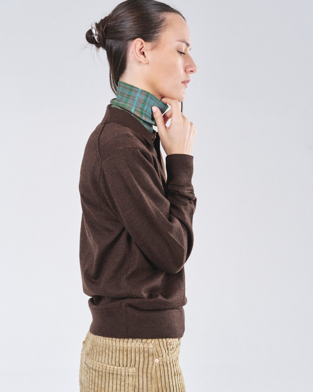 Neck Piece 220, Night Tartan Atelier E.B